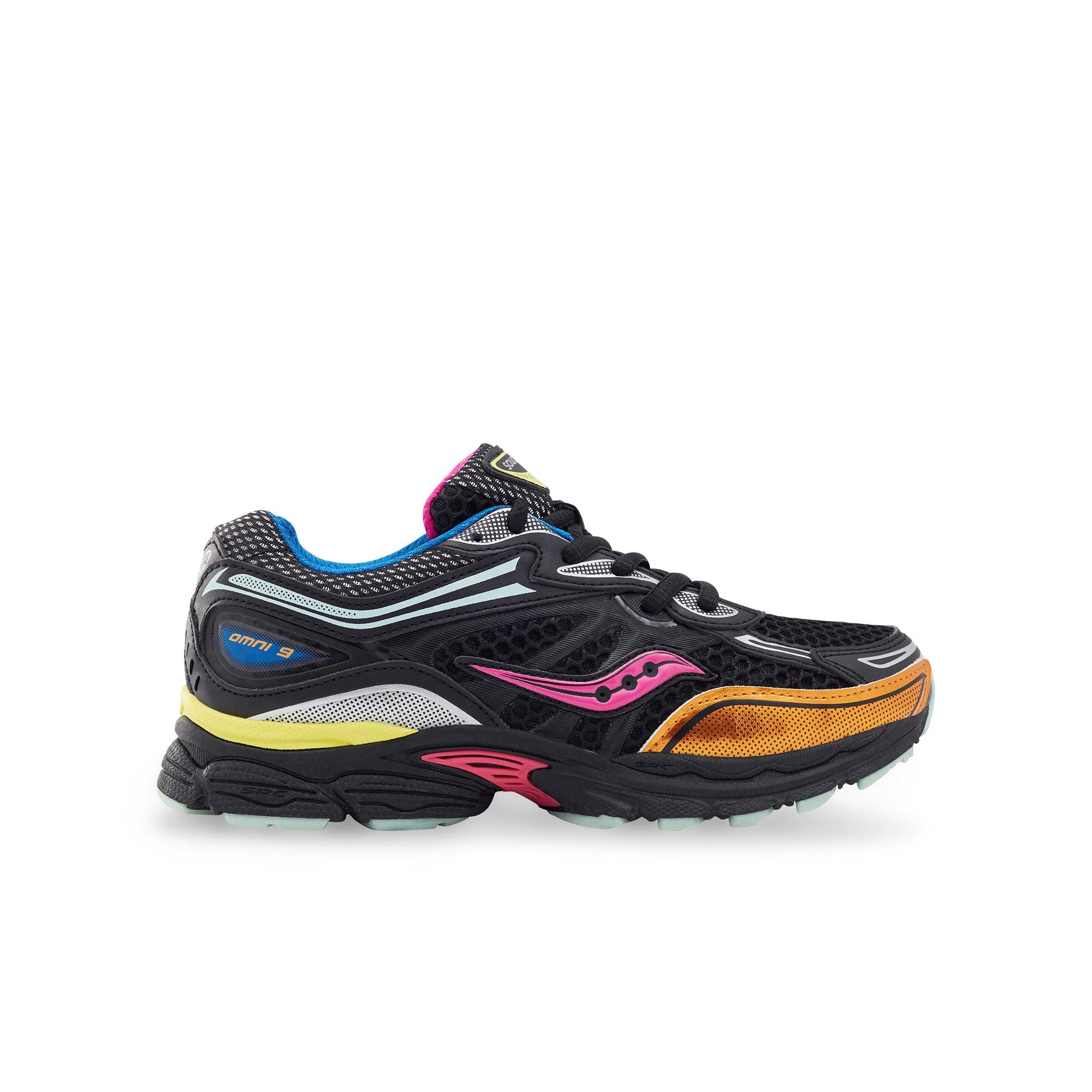 Saucony Omni 9 Preschool Boys Shoe Black/Multi | Hibbett