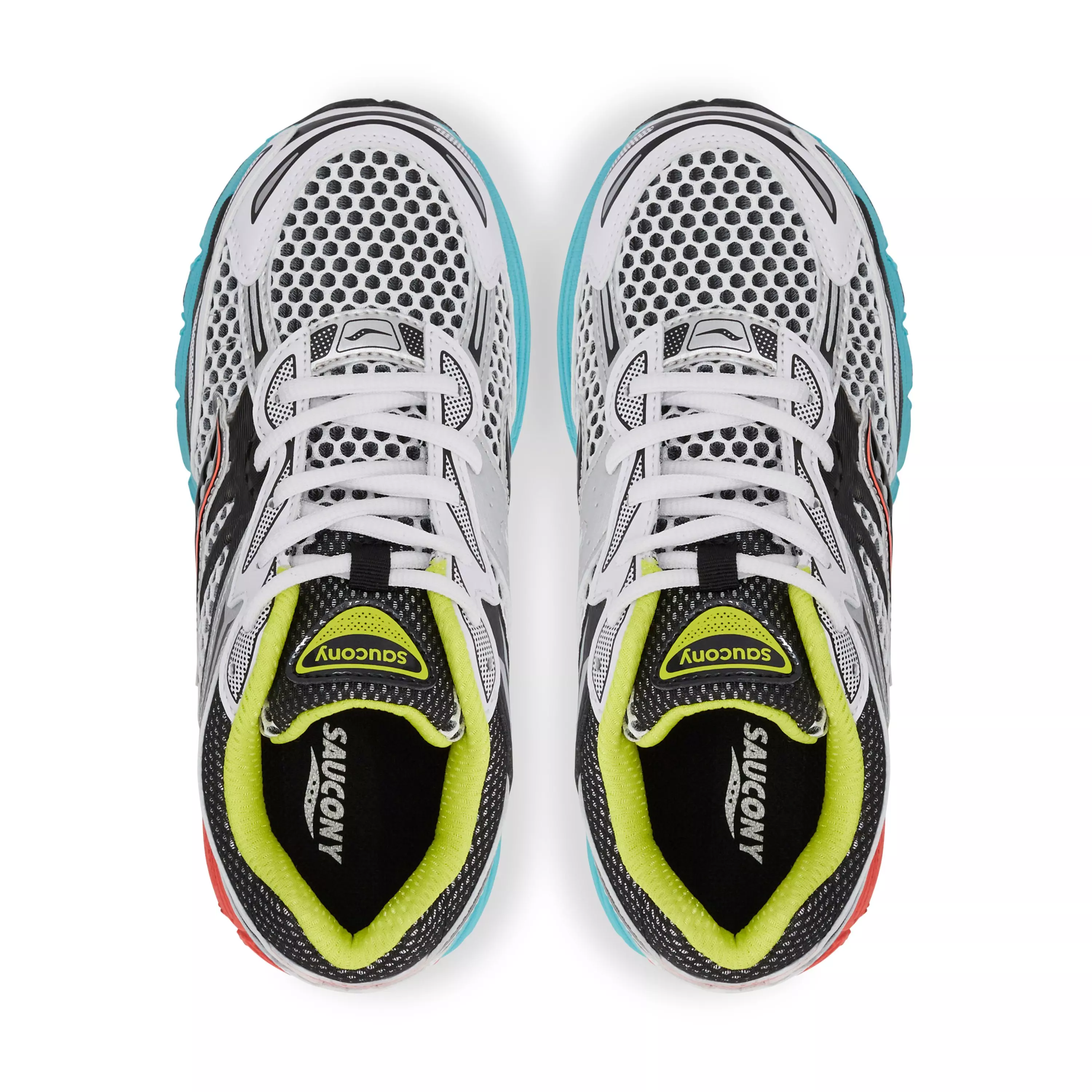 Saucony Omni 9 "White/Multi" Grade School Boys' Shoe - WHITE/MULTI