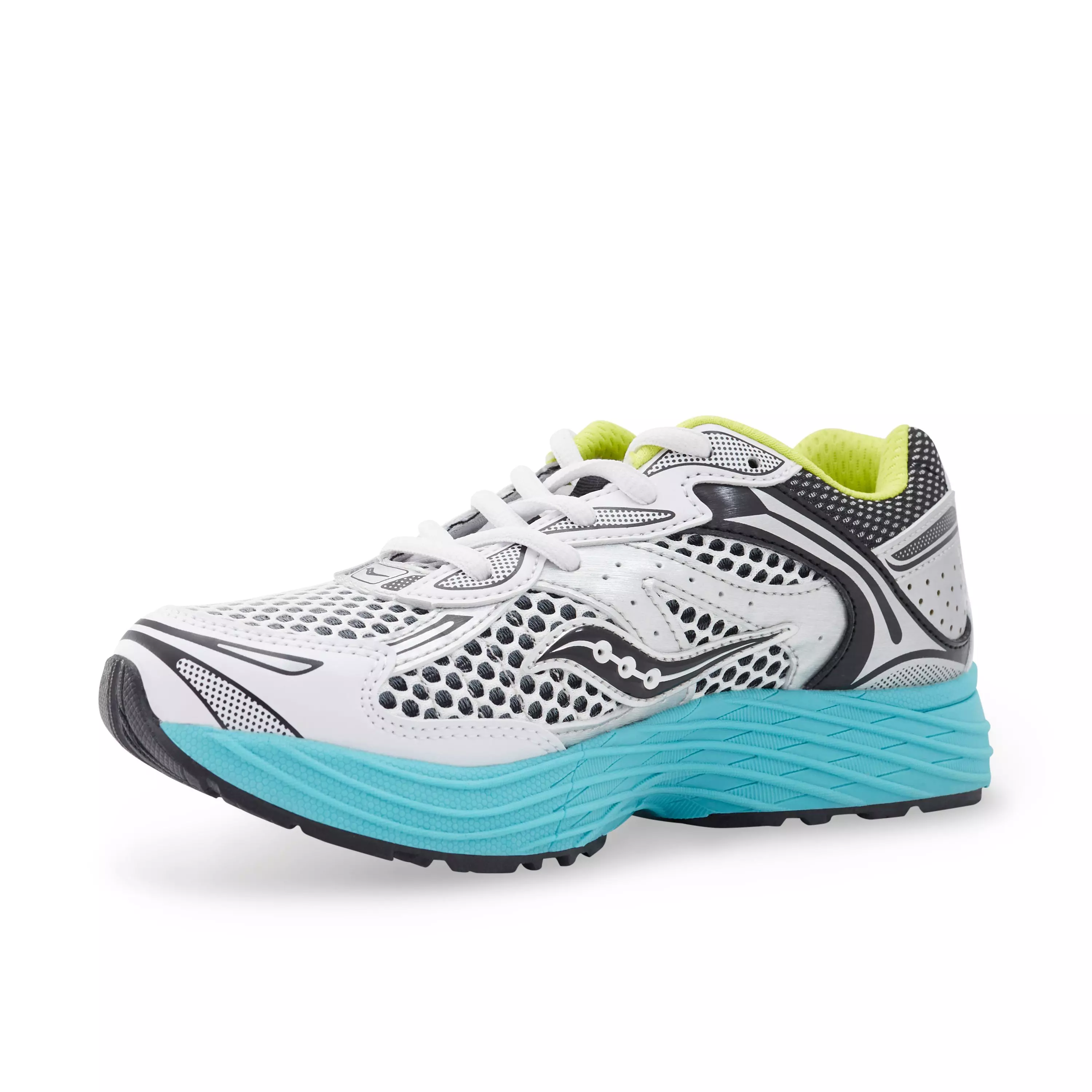 Saucony Omni 9 "White/Multi" Preschool Boys' Shoe - WHITE/MULTI