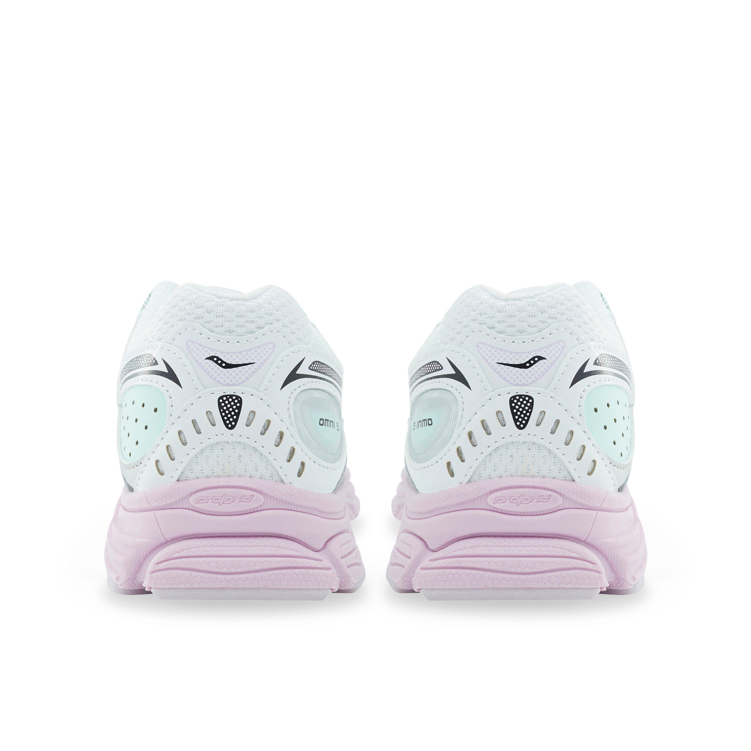 Saucony Omni 9 Grade School Girls' "White/Lilac" Shoe