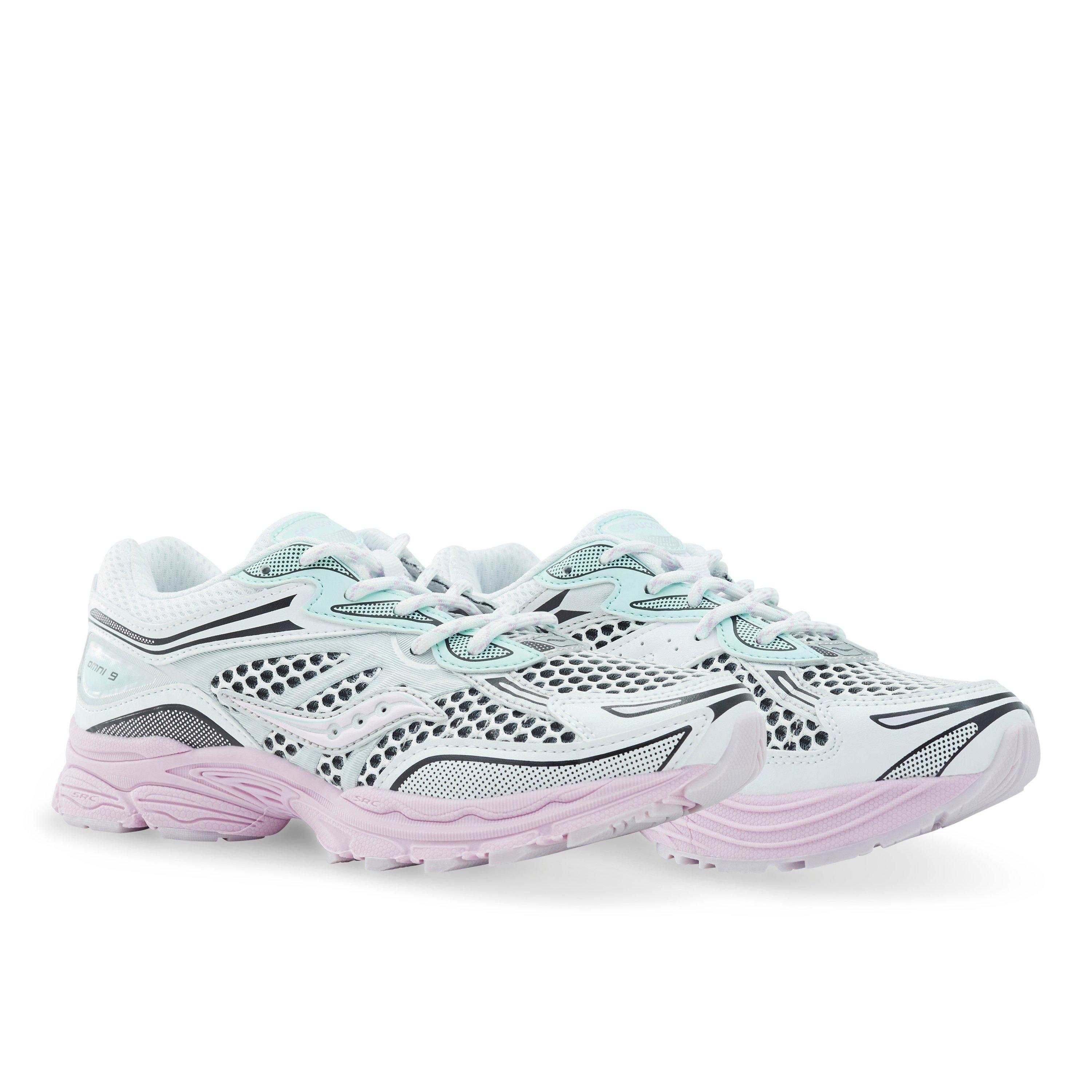 Saucony Omni 9 Grade School Girls' "White/Lilac" Shoe