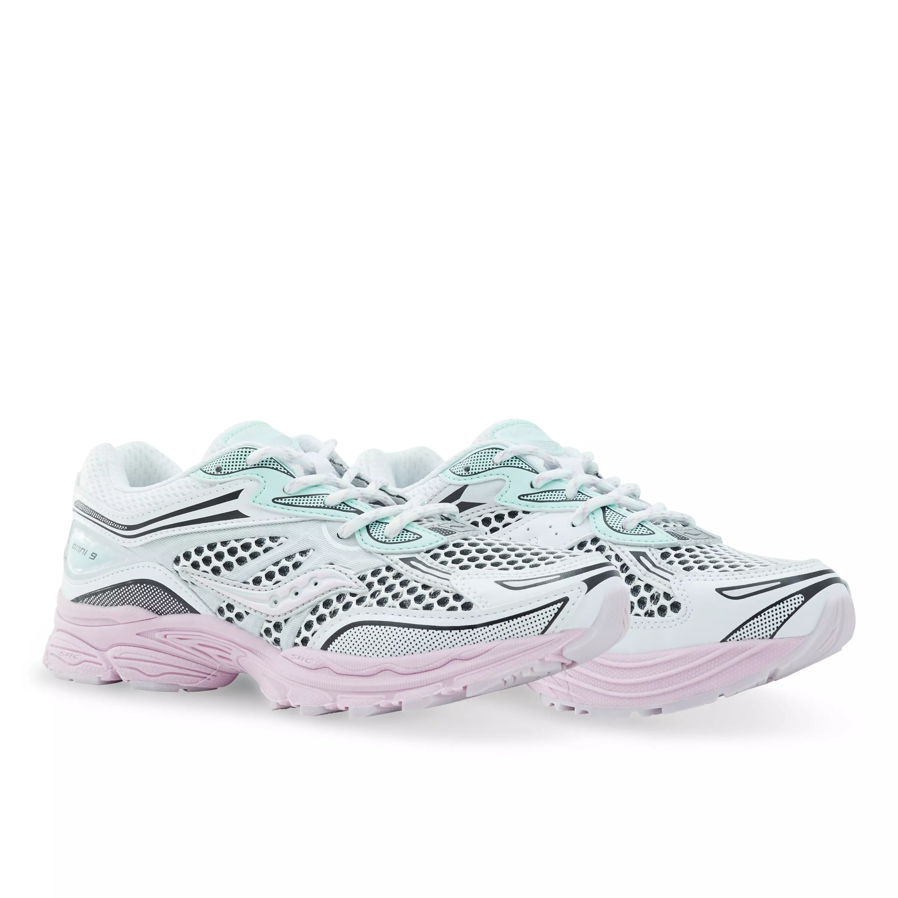 Saucony Omni 9 "White/Lilac" Grade School Girls' Shoe - LILAC
