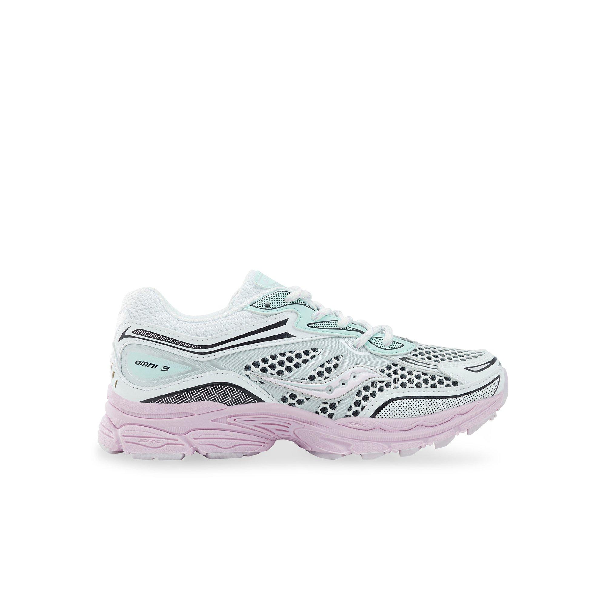Saucony Omni 9 Preschool Girls White/Lilac | Hibbett