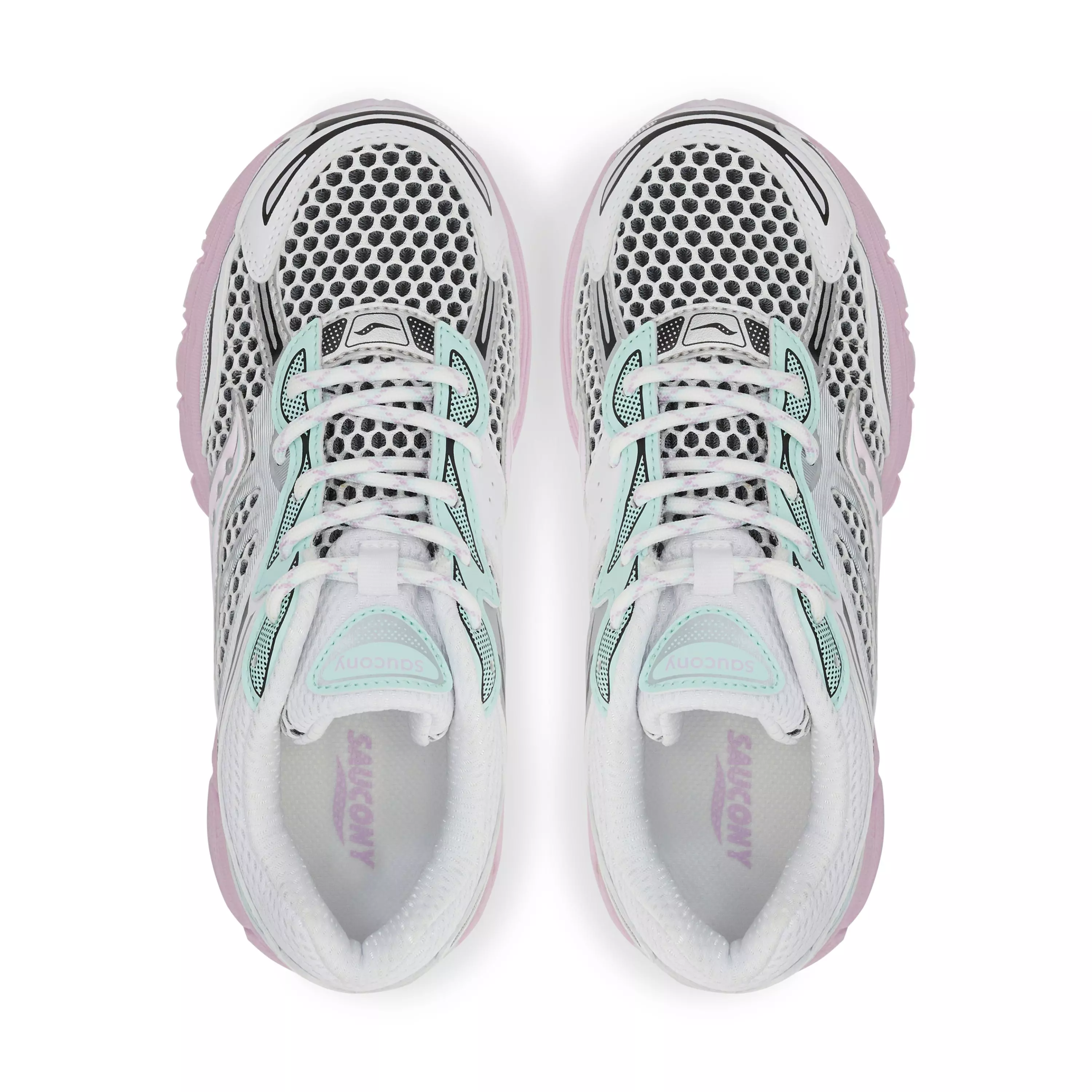 Saucony Omni 9 "White/Lilac" Toddler Girls' Shoe - LILAC