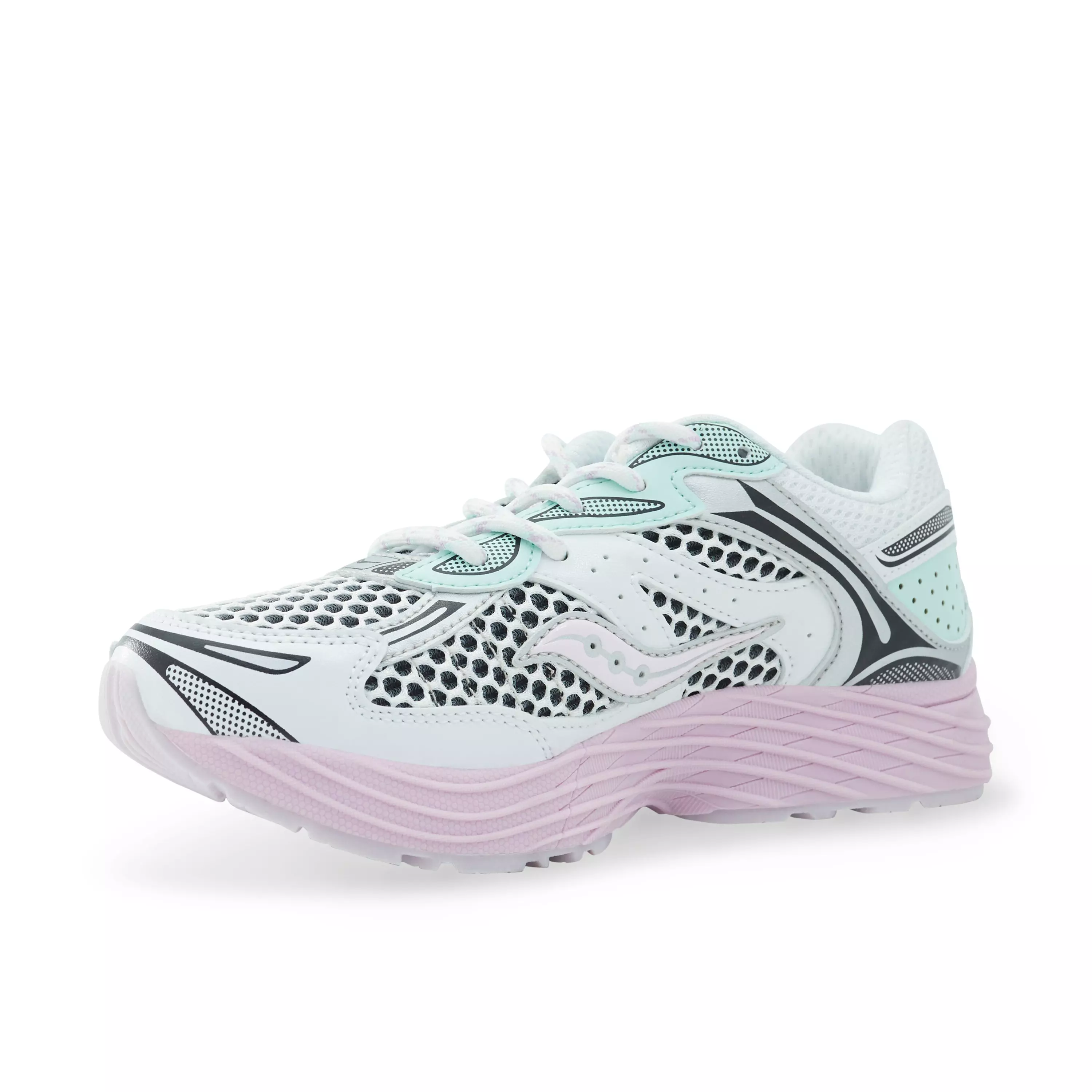 Saucony Omni 9 "White/Lilac" Toddler Girls' Shoe - LILAC