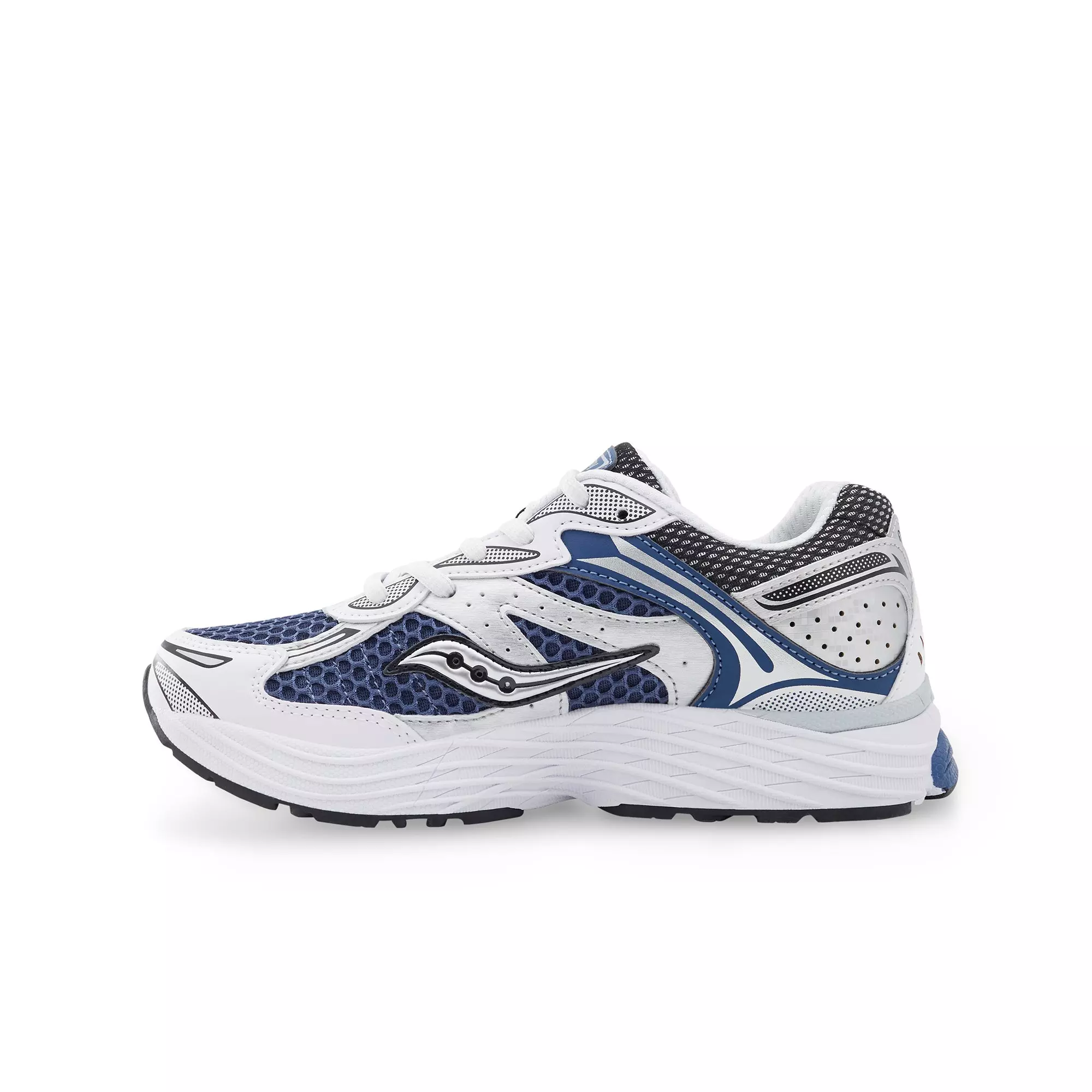 Saucony Omni 9 "White/Navy" Grade School Boys' Shoe - NAVY