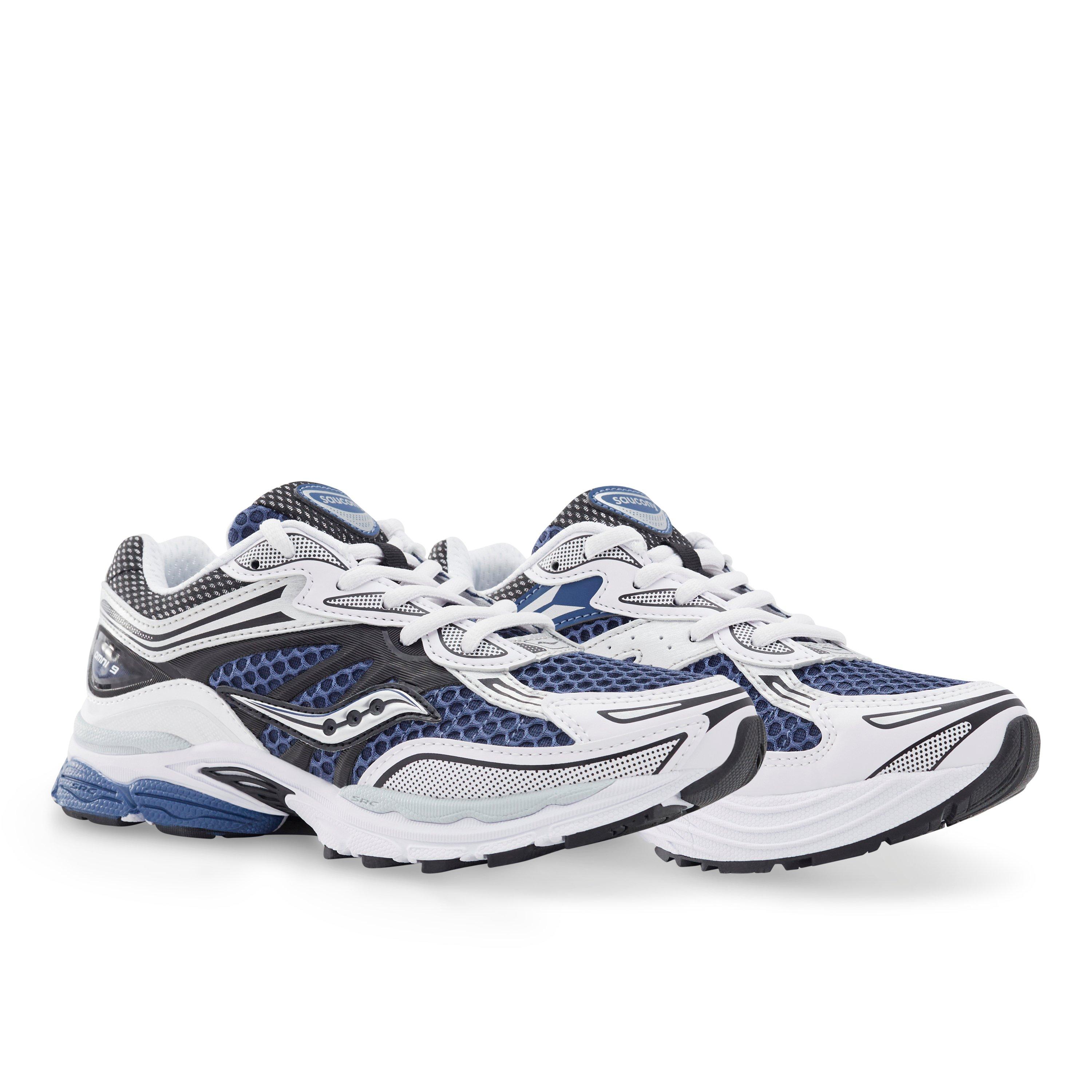 Saucony Omni 9 Grade School Boys' "White/Navy" Shoe