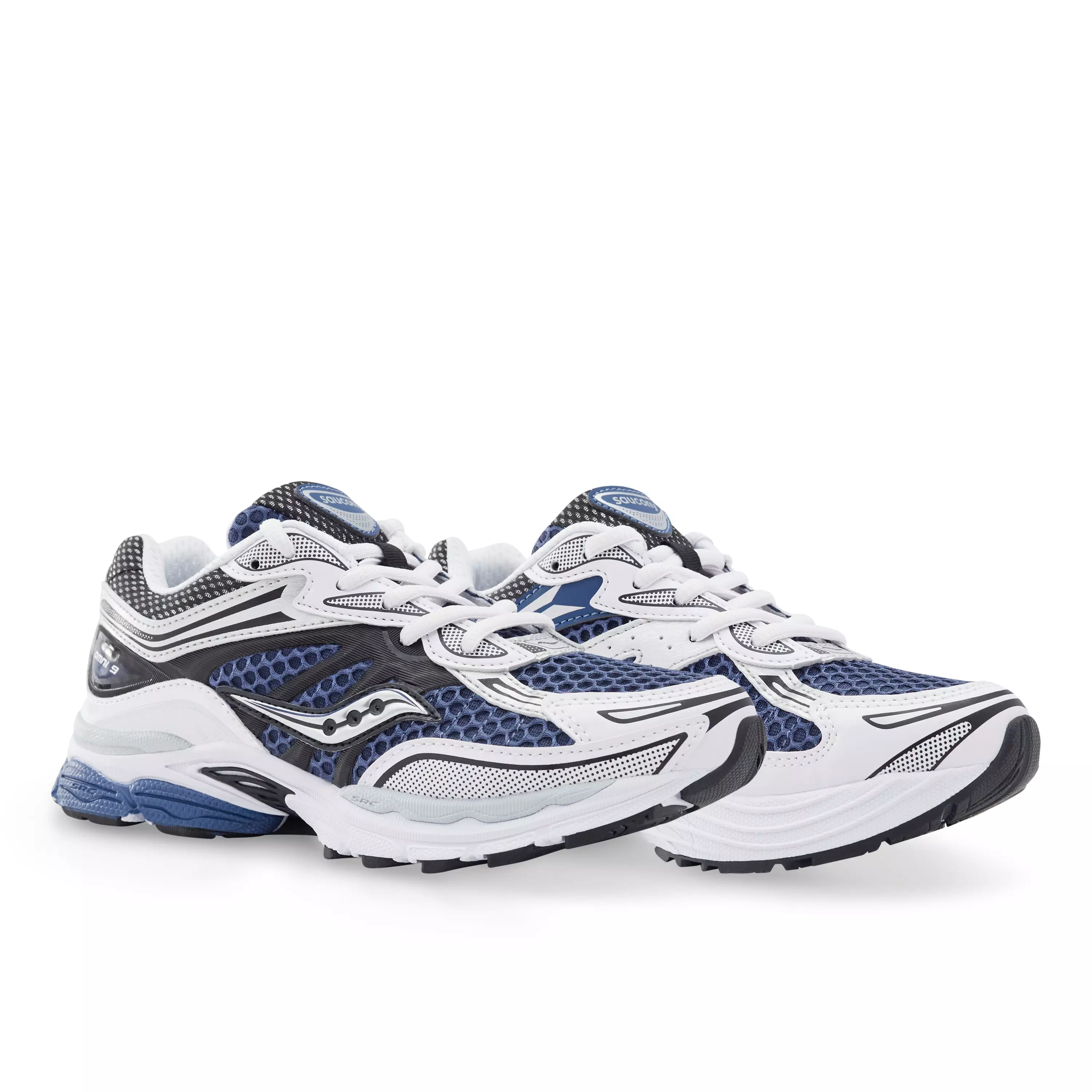 Saucony Omni 9 "White/Navy" Grade School Boys' Shoe - NAVY