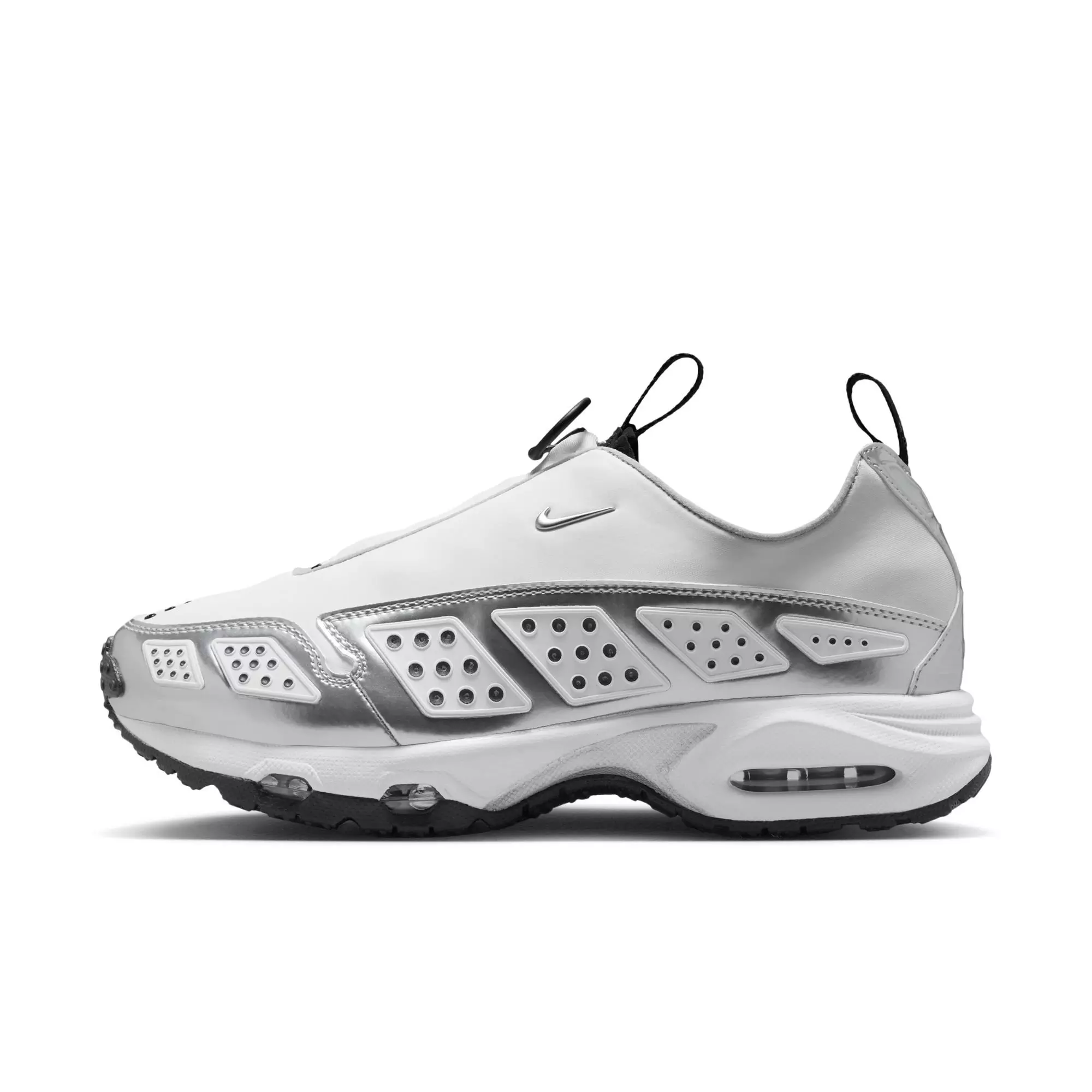 Nike Air Max SNDR "White/Metallic Silver/Black" Women's Shoe - WHITE/BLACK/SILVER