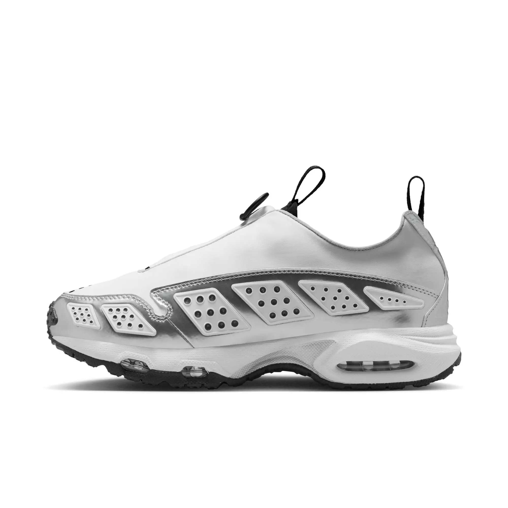 Nike Air Max SNDR "White/Metallic Silver/Black" Women's Shoe - WHITE/BLACK/SILVER