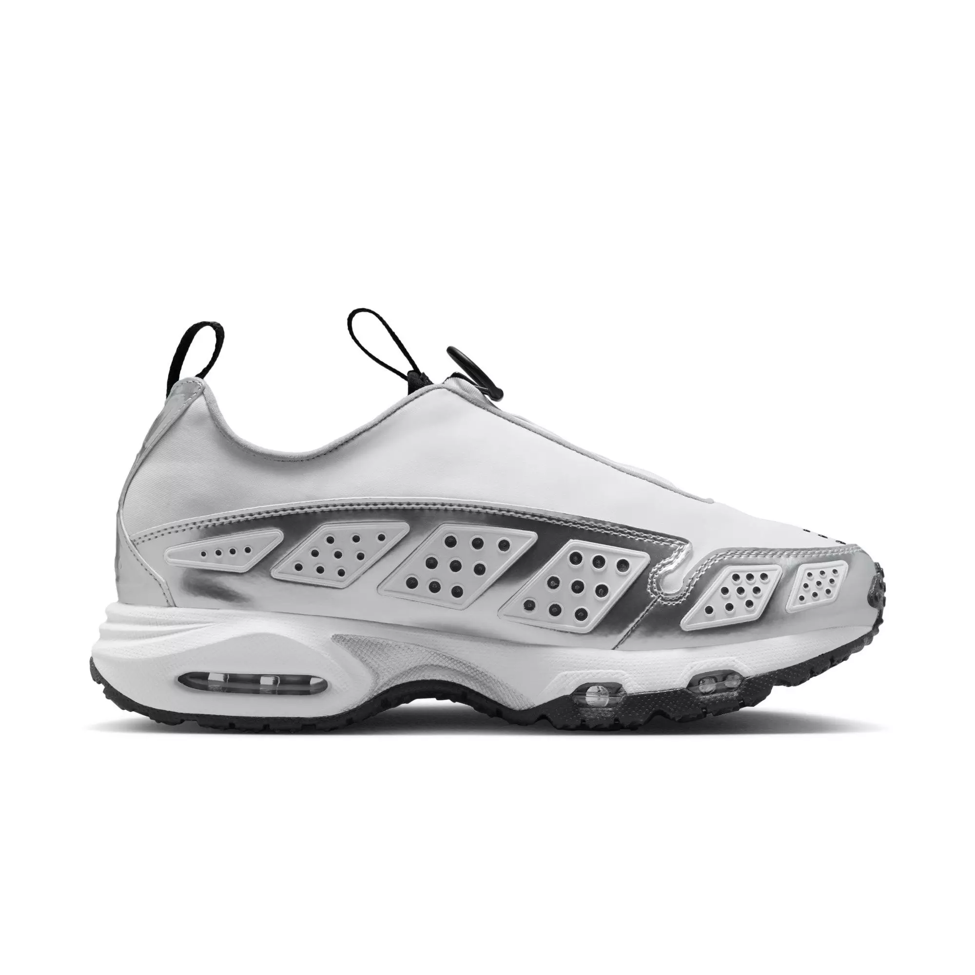 Nike Air Max SNDR "White/Metallic Silver/Black" Women's Shoe - WHITE/BLACK/SILVER