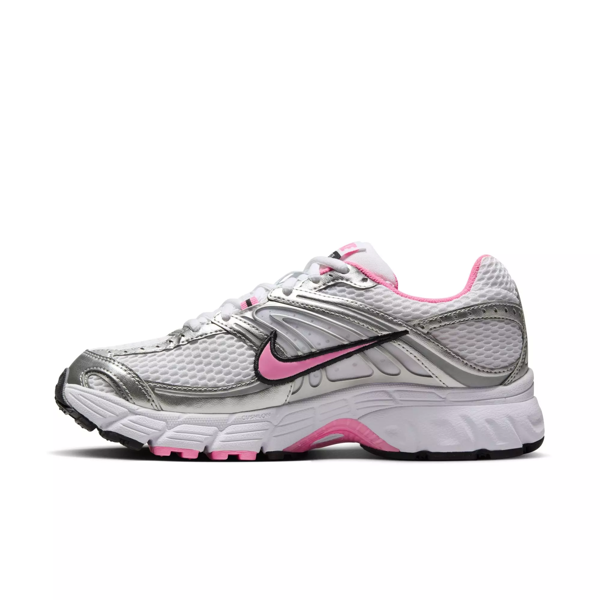 Nike Air Max Moto 2K "White/Pink Spell/Metallic Silver/Black" Women's Shoe - SILVER/PINK