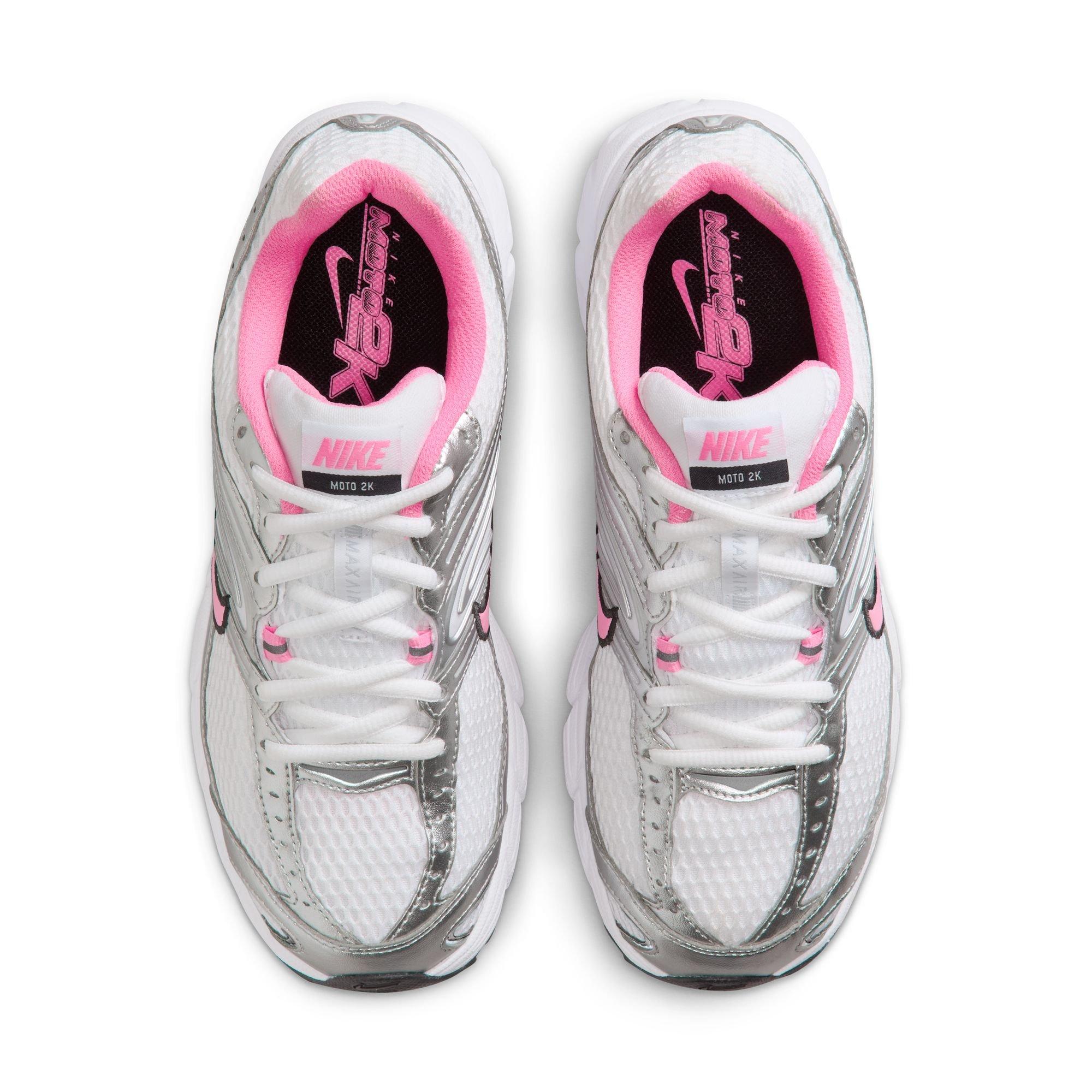 Nike Air Max Moto 2K "White/Pink Spell/Metallic Silver/Black" Women's Shoe - SILVER/PINK Thumbnail View 7
