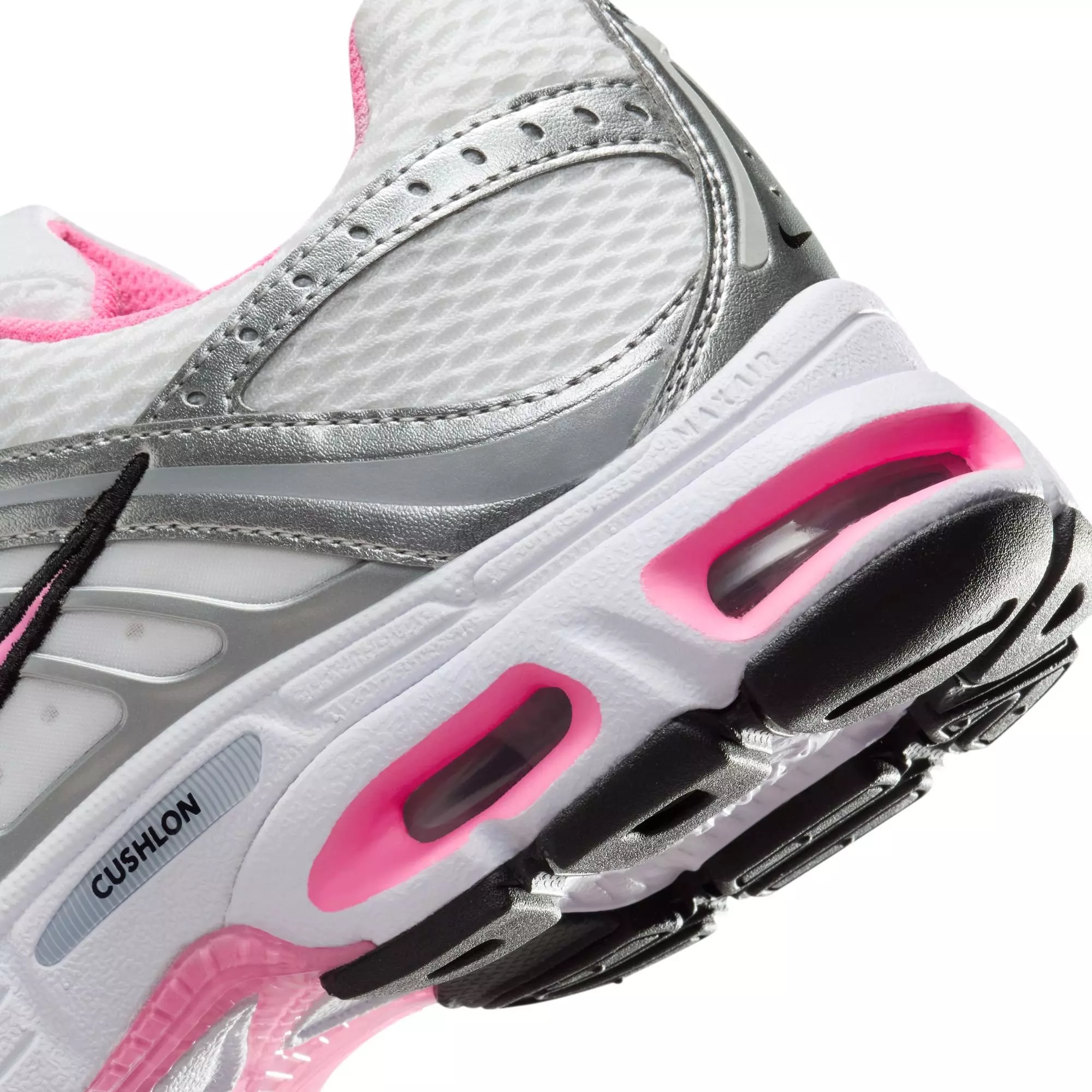 Nike Air Max Moto 2K "White/Pink Spell/Metallic Silver/Black" Women's Shoe - SILVER/PINK