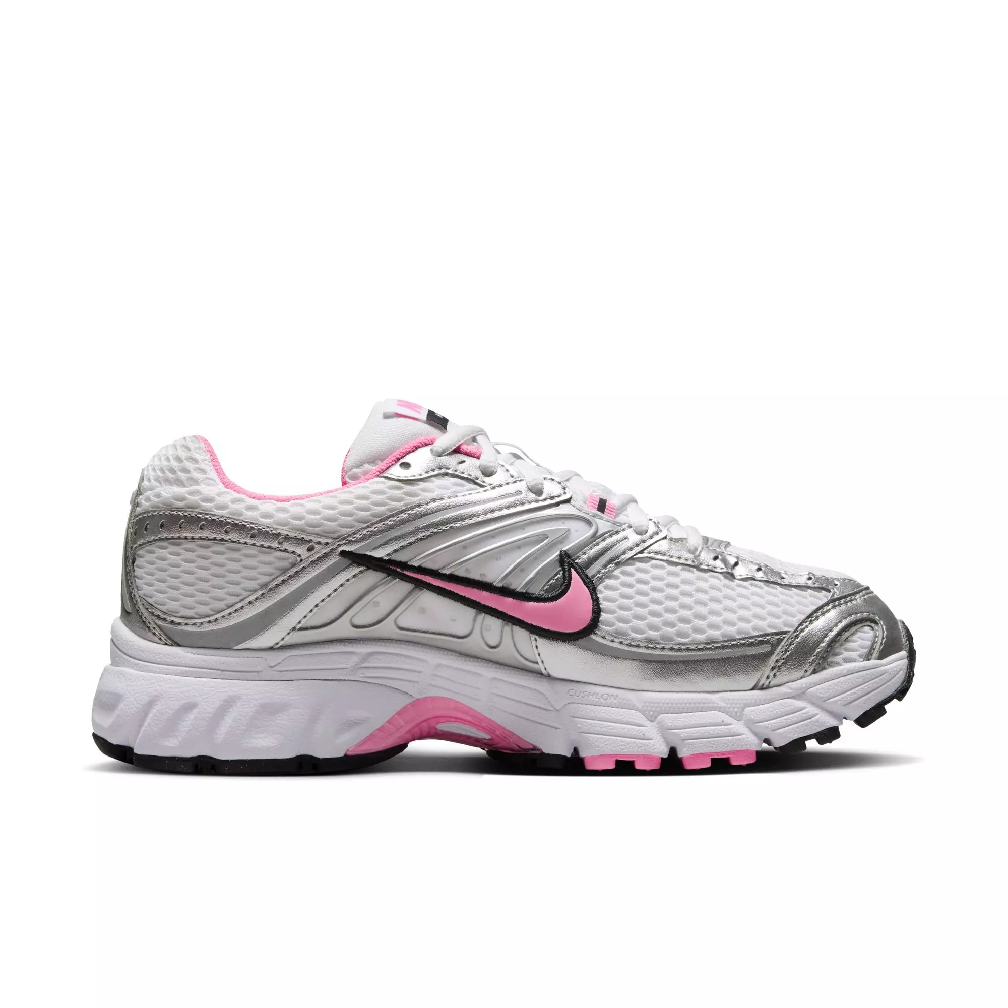 Nike Air Max Moto 2K "White/Pink Spell/Metallic Silver/Black" Women's Shoe - SILVER/PINK