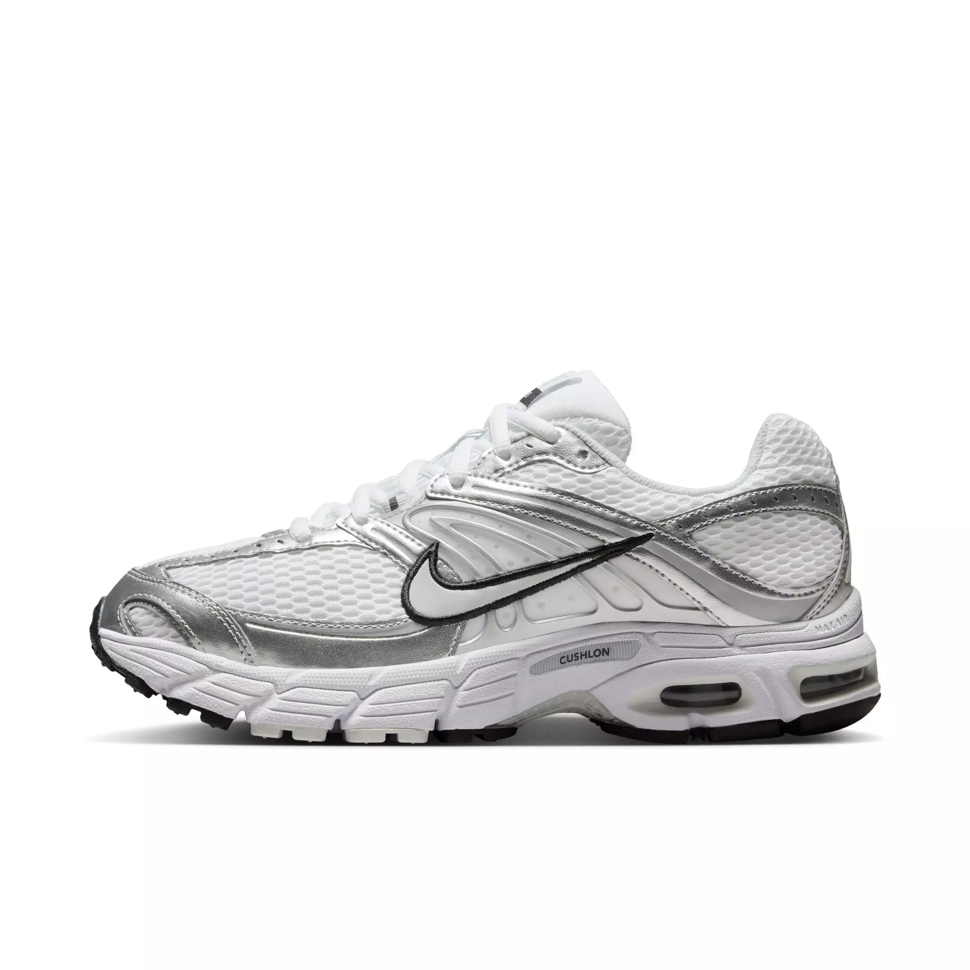 Nike Air Max Moto 2K "White/Photon Dust/Metallic Silver/Black" Women's Shoe - WHITE/GREY