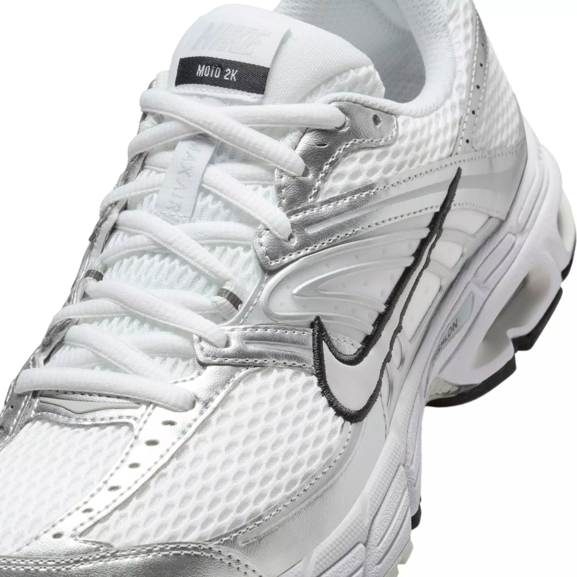 Nike Air Max Moto 2K "White/Photon Dust/Metallic Silver/Black" Women's Shoe - WHITE/GREY