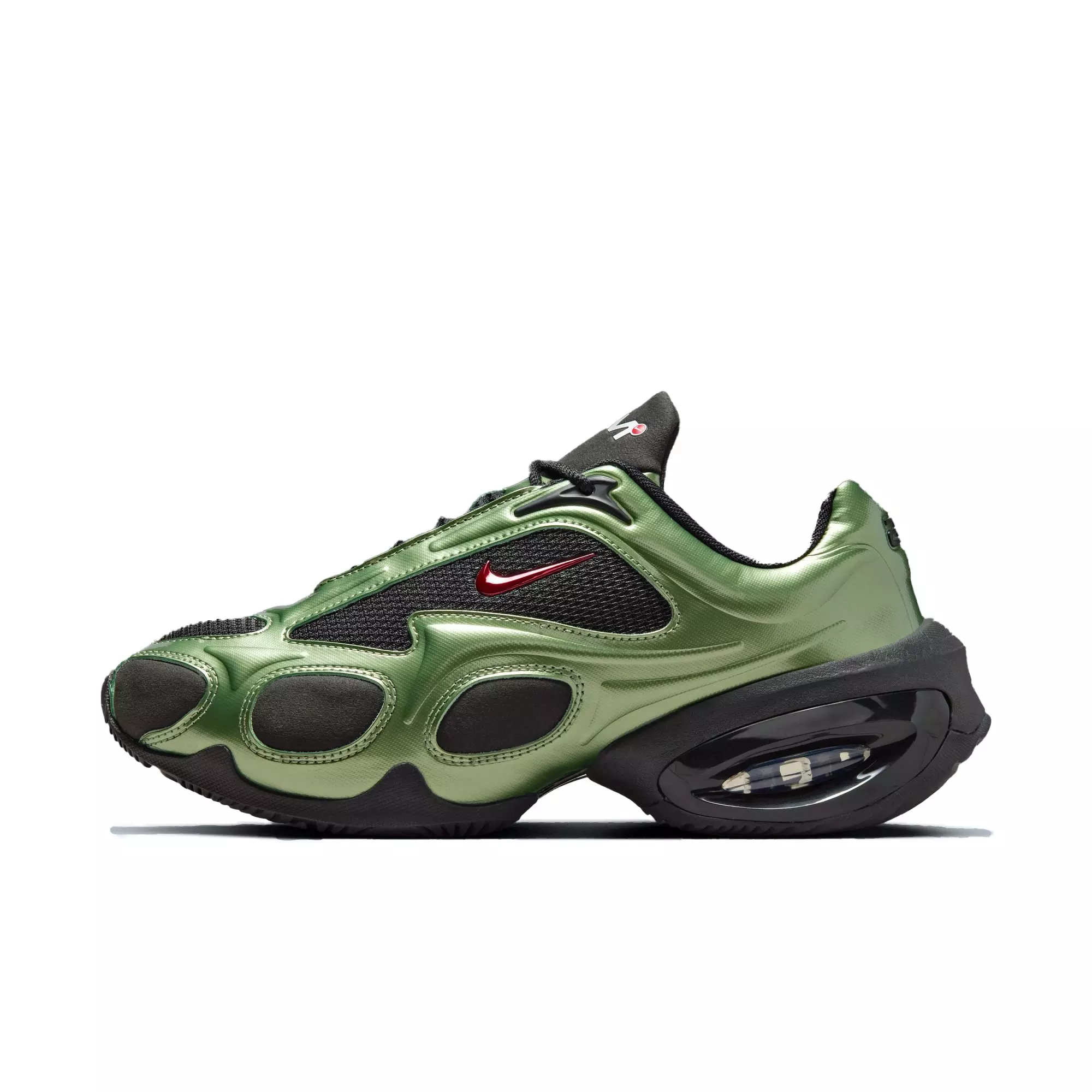 Nike Air Max Muse "Oil Green" Women's Shoe - BLACK/UNIVERSITY RED/OIL GREEN