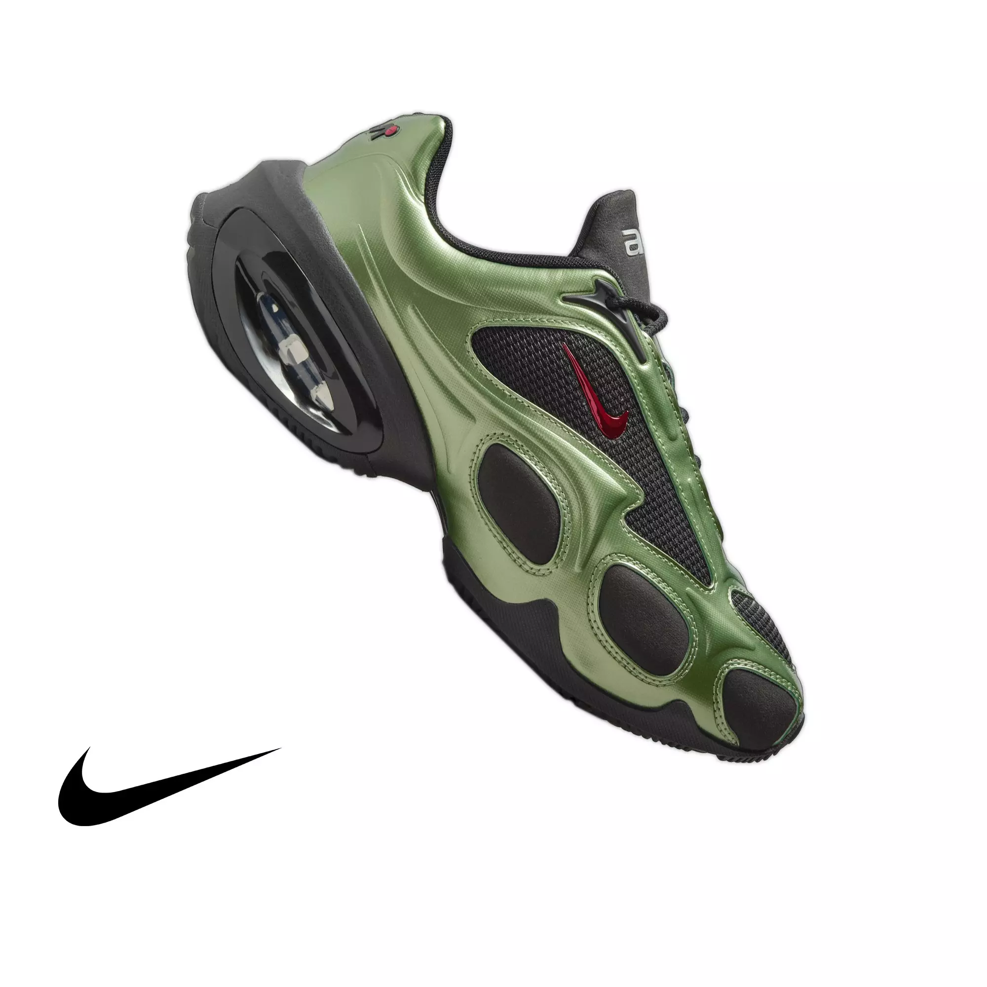 Nike Air Max Muse "Oil Green" Women's Shoe - BLACK/UNIVERSITY RED/OIL GREEN
