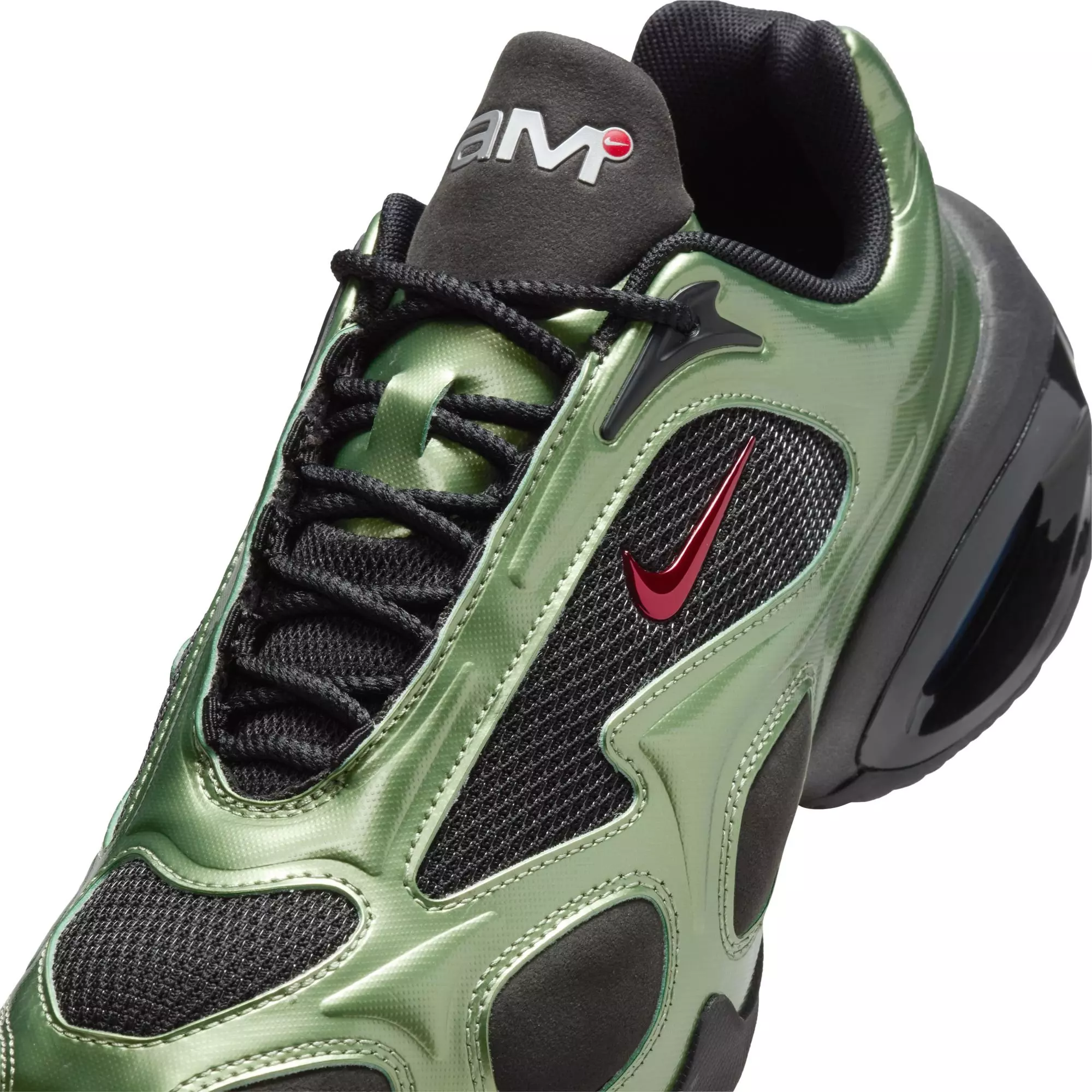 Nike Air Max Muse "Oil Green" Women's Shoe - BLACK/UNIVERSITY RED/OIL GREEN