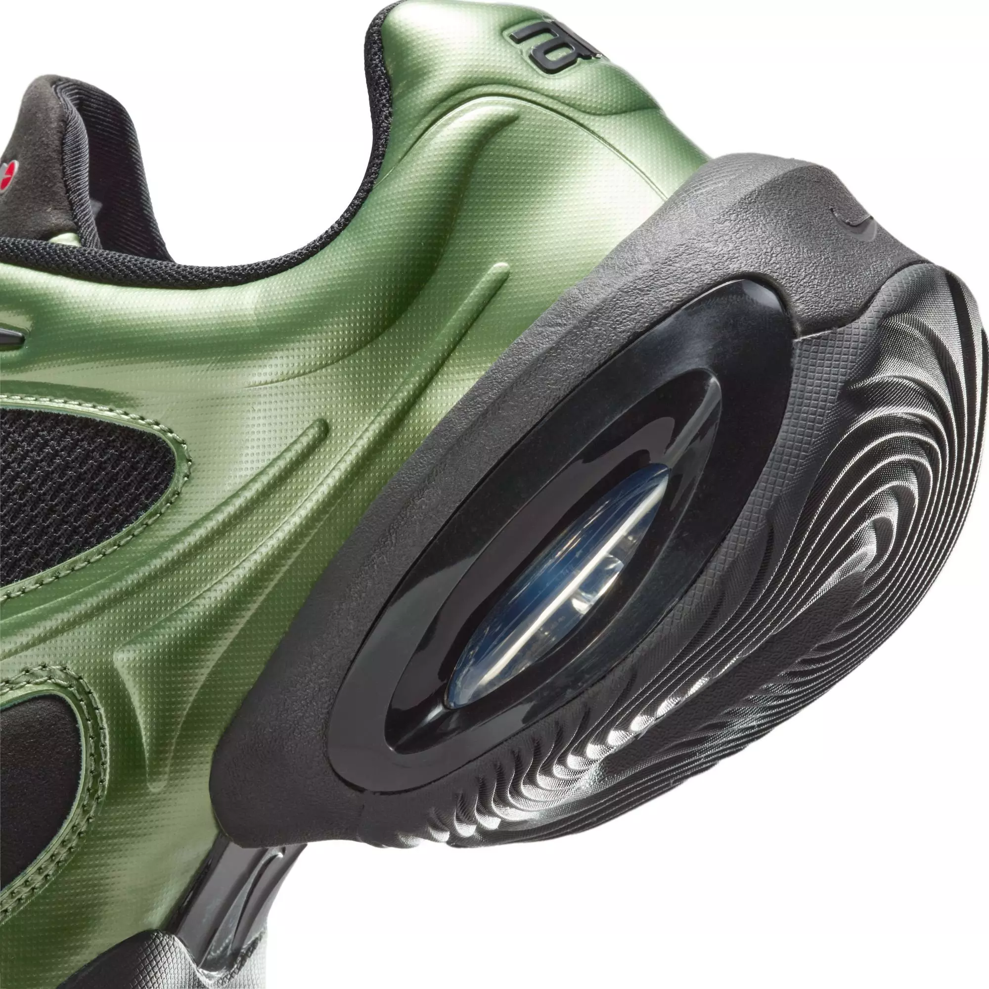 Nike Air Max Muse "Oil Green" Women's Shoe - BLACK/UNIVERSITY RED/OIL GREEN