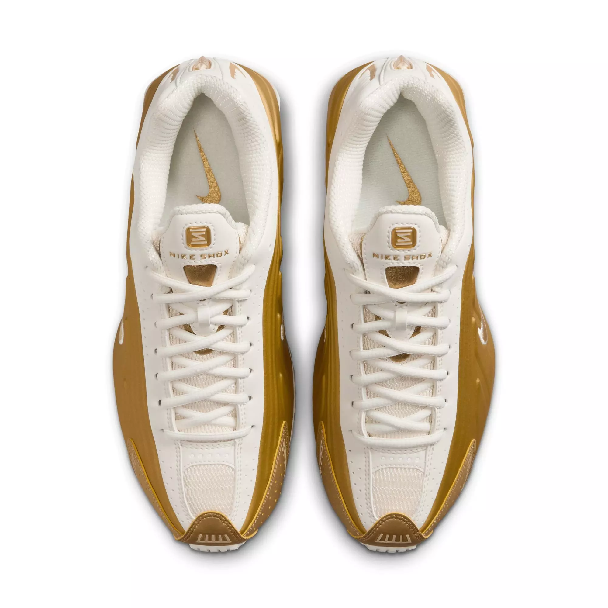 Nike Shox R4 "Soft Pearl/Metallic Gold" Women's Shoe - PEARL