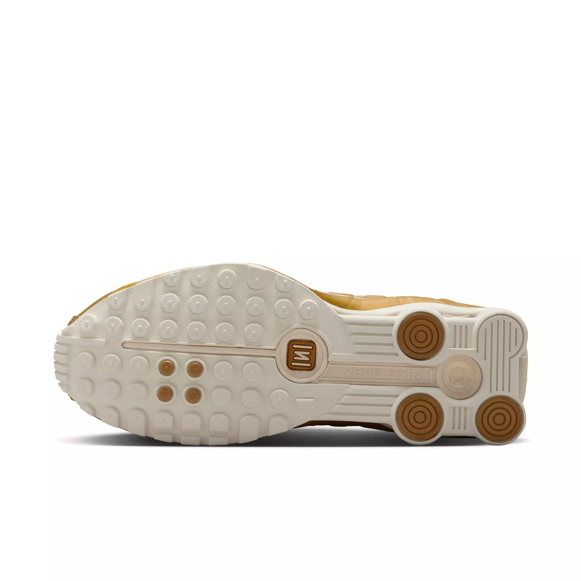 Nike Shox R4 "Soft Pearl/Metallic Gold" Women's Shoe - PEARL