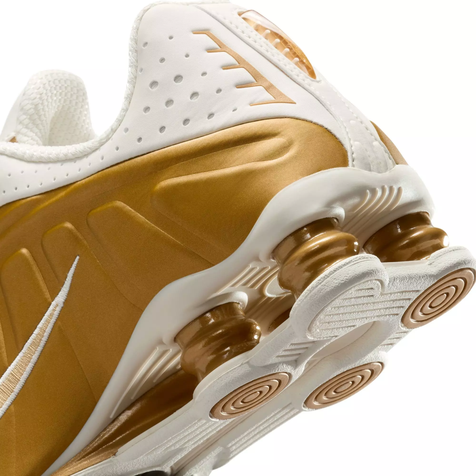 Nike Shox R4 "Soft Pearl/Metallic Gold" Women's Shoe - PEARL