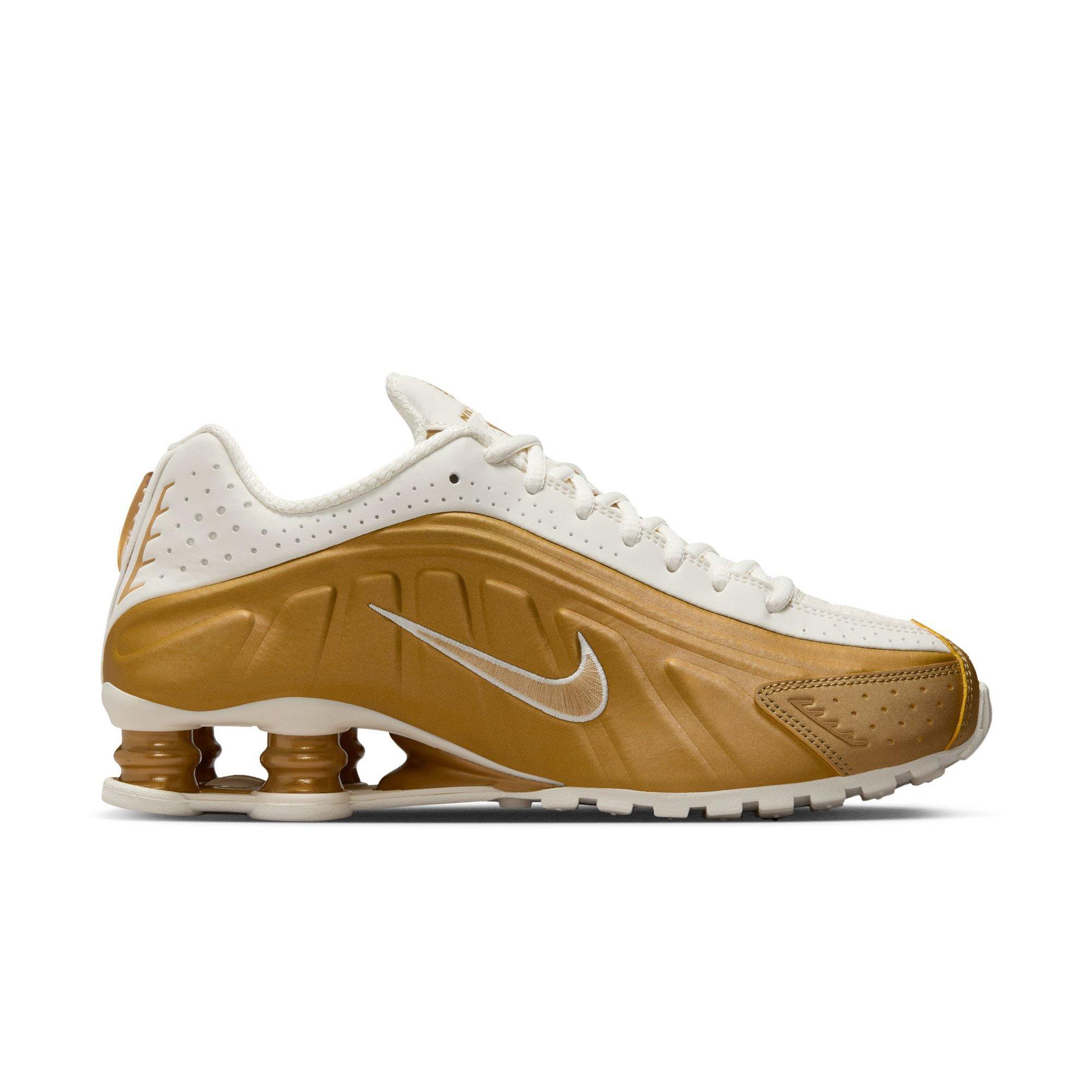 Nike Shox R4 "Soft Pearl/Metallic Gold" Women's Shoe - PEARL Thumbnail View 2