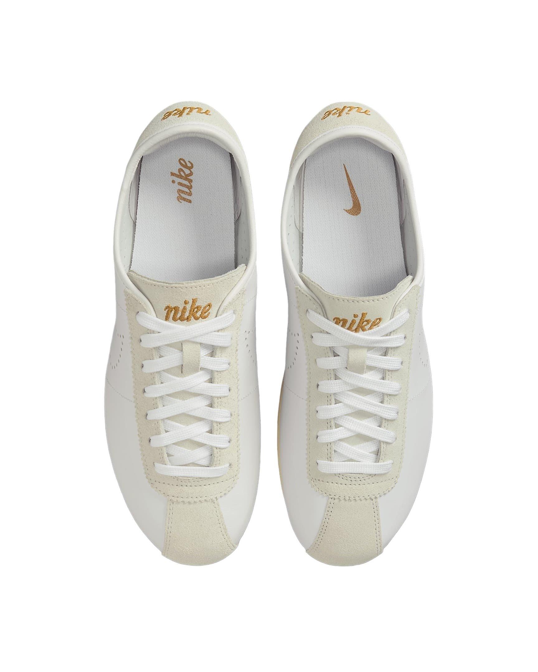 Nike Cortez Leather "White/Light Bone/Coconut Milk/Bronze" Women's Shoe - WHITE/LT BONE/MILK/BRONZE Thumbnail View 4