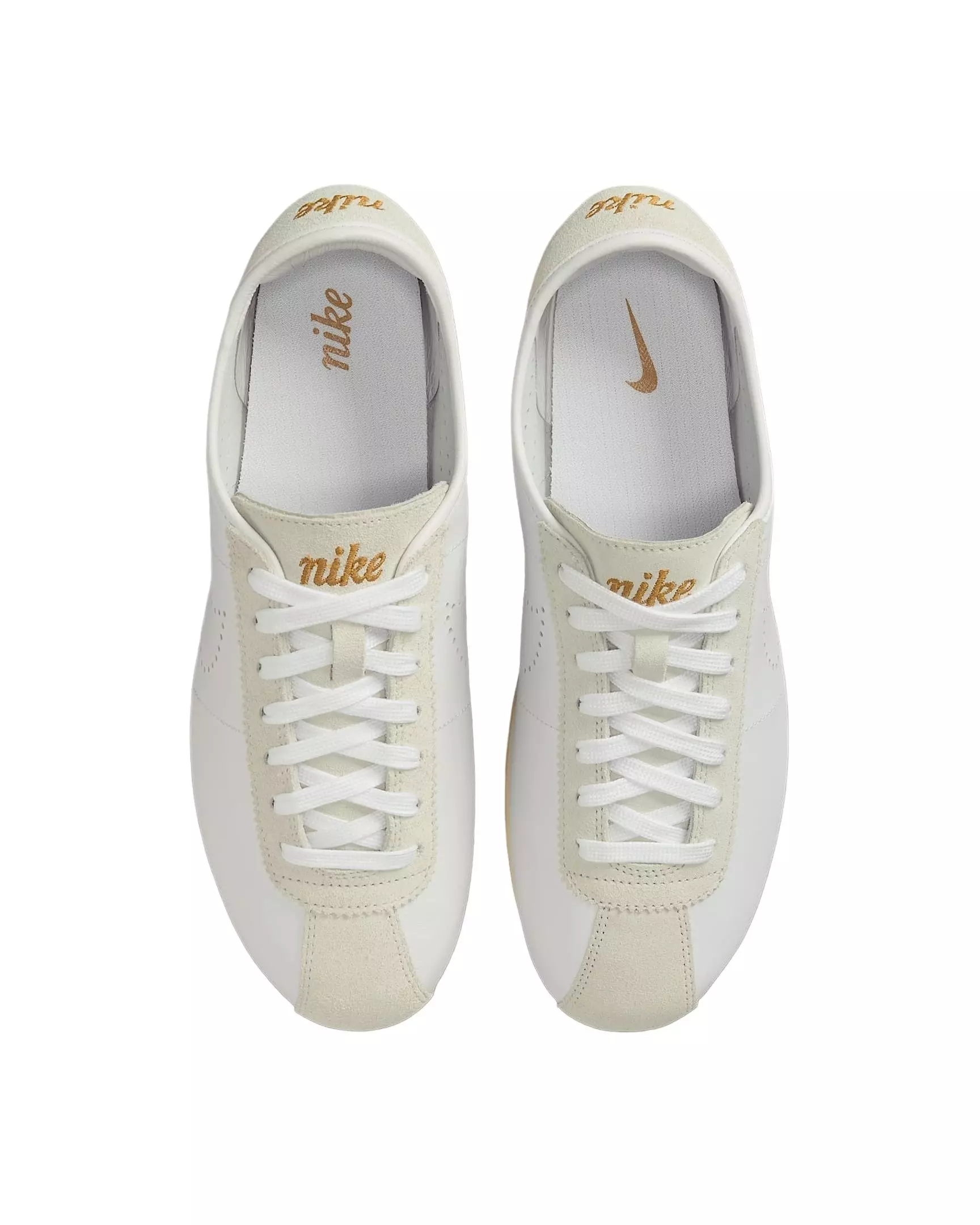 Nike Cortez Leather "White/Light Bone/Coconut Milk/Bronze" Women's Shoe - WHITE/LT BONE/MILK/BRONZE