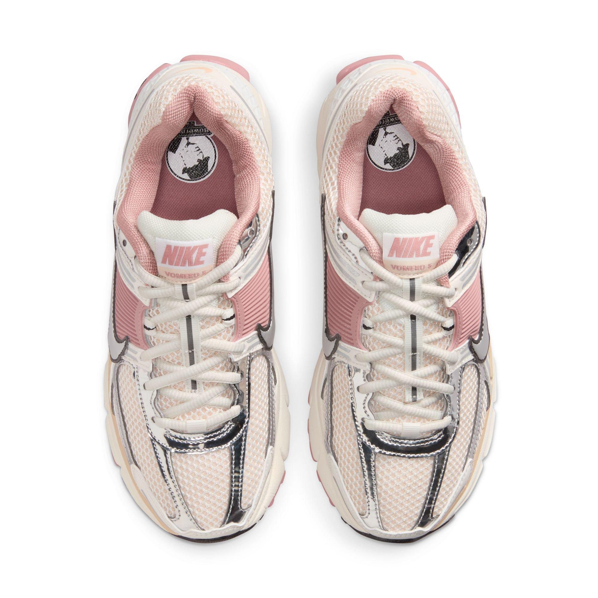 Nike Zoom Vomero 5 "Sail/Pearl White/Particle Pink" Women's Shoe - WHITE/BLACK/PINK Thumbnail View 6