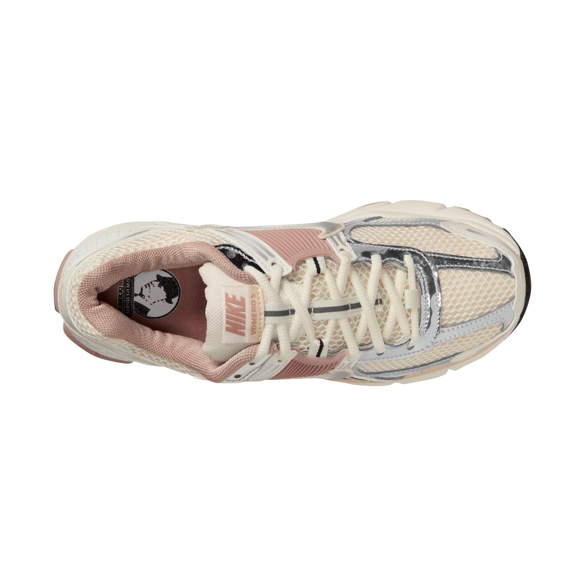 Nike Zoom Vomero 5 "Sail/Pearl White/Particle Pink" Women's Shoe - WHITE/BLACK/PINK Thumbnail View 8