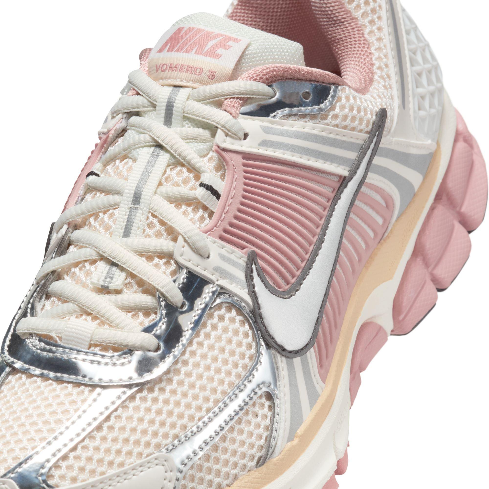 Nike Zoom Vomero 5 "Sail/Pearl White/Particle Pink" Women's Shoe - WHITE/BLACK/PINK Thumbnail View 10