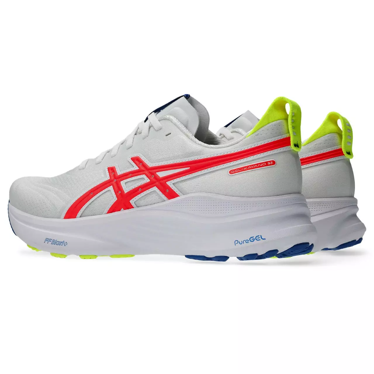 ASICS GEL-KAYANO 32 "White/Red" Men's Running Shoe - WHITE/RED