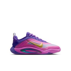 Nike A'One "Fierce Purple" Grade School Kids' Basketball Shoe