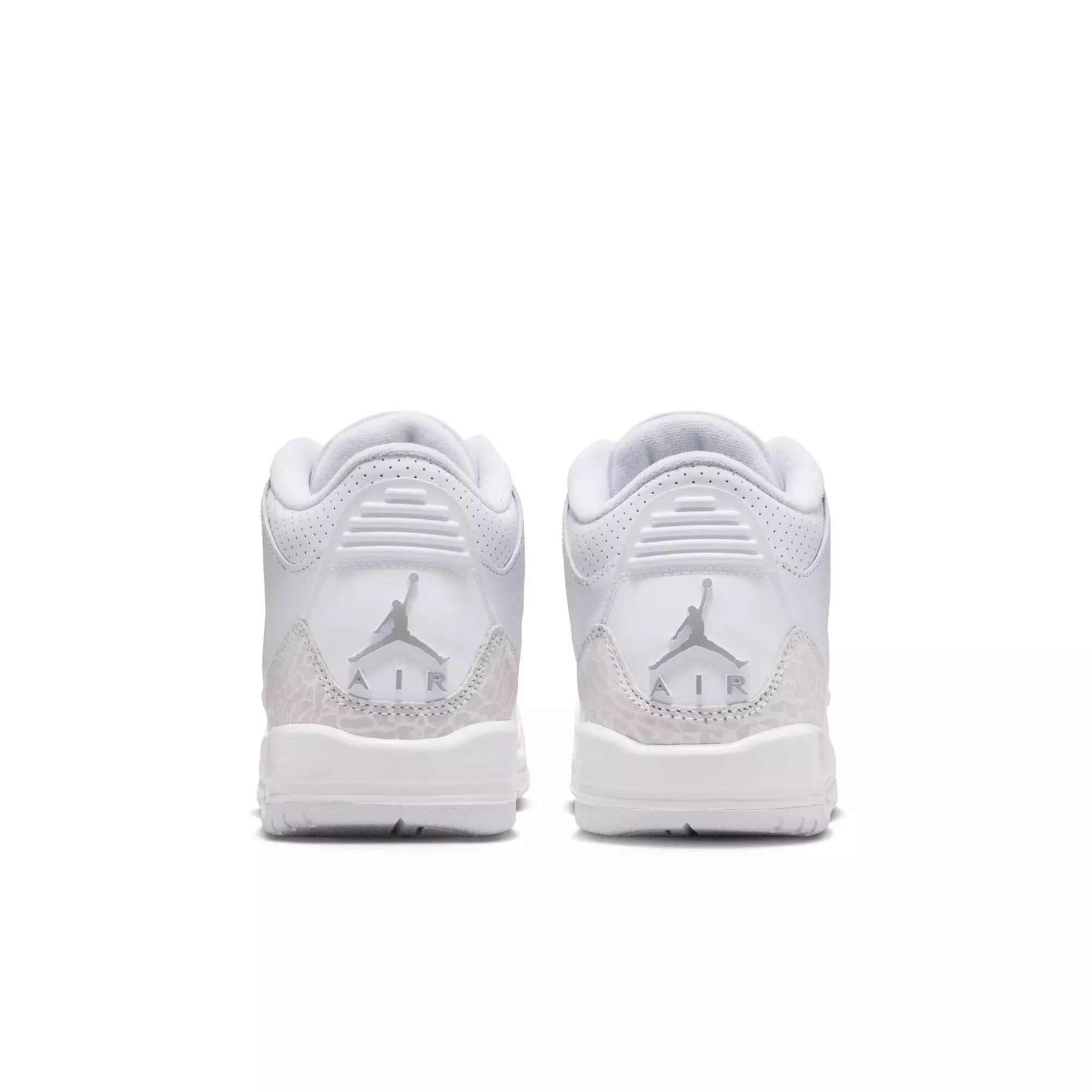 Jordan 3 Retro “Pure Money” Grade School Kids' Shoe - WHITE/METALLIC SILVER