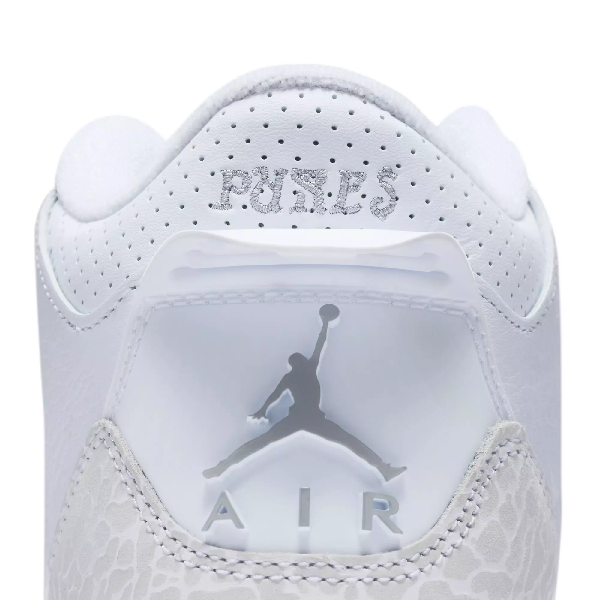 Jordan 3 Retro “Pure Money” Grade School Kids' Shoe - WHITE/METALLIC SILVER