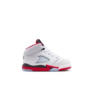 Jordan 5 Retro Fire Red "Black Tongue" Toddler Kids' Shoe