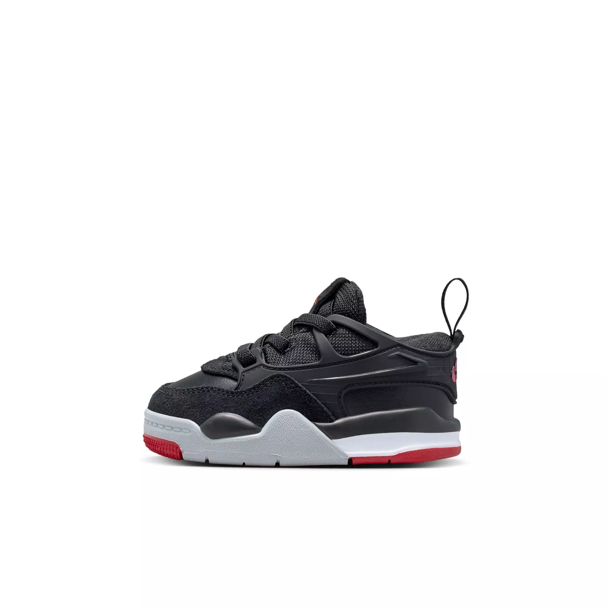 Jordan 4 RM "Black/Varsity Red/Wolf Grey/White" Toddler Boys' Shoe - BLACK/RED