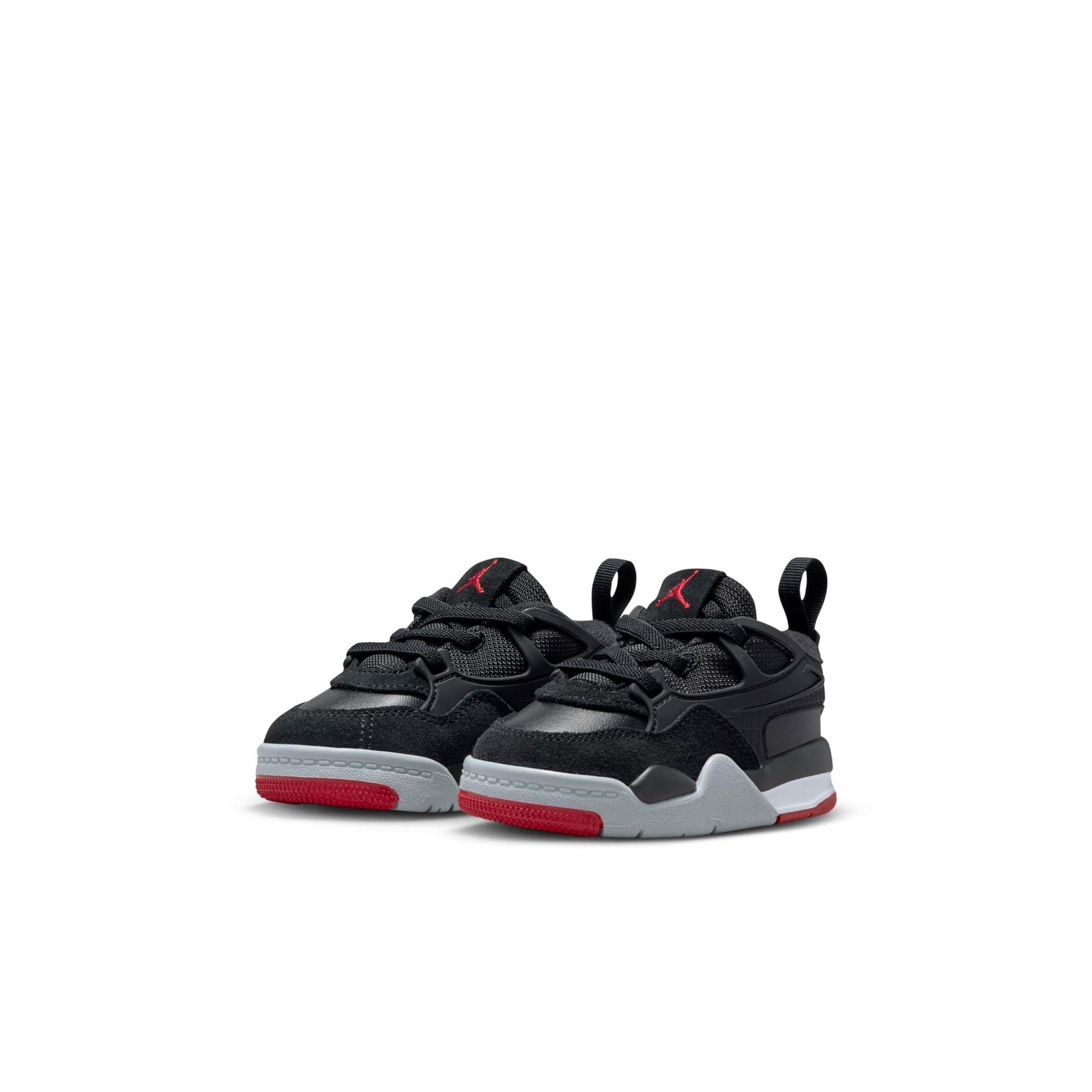 Jordan 4 RM Toddler Boys' "Black/Varsity Red/Wolf Grey/White" Shoe​