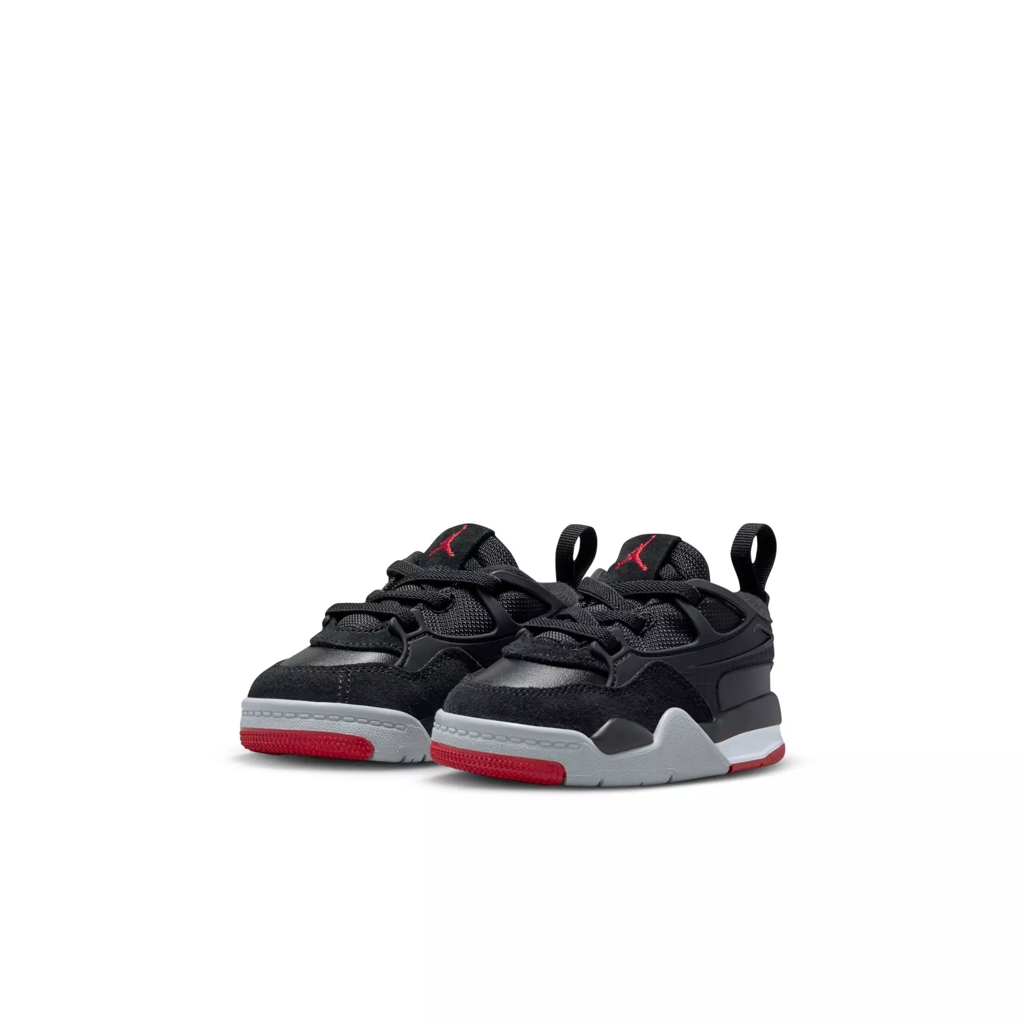 Jordan 4 RM "Black/Varsity Red/Wolf Grey/White" Toddler Boys' Shoe - BLACK/RED