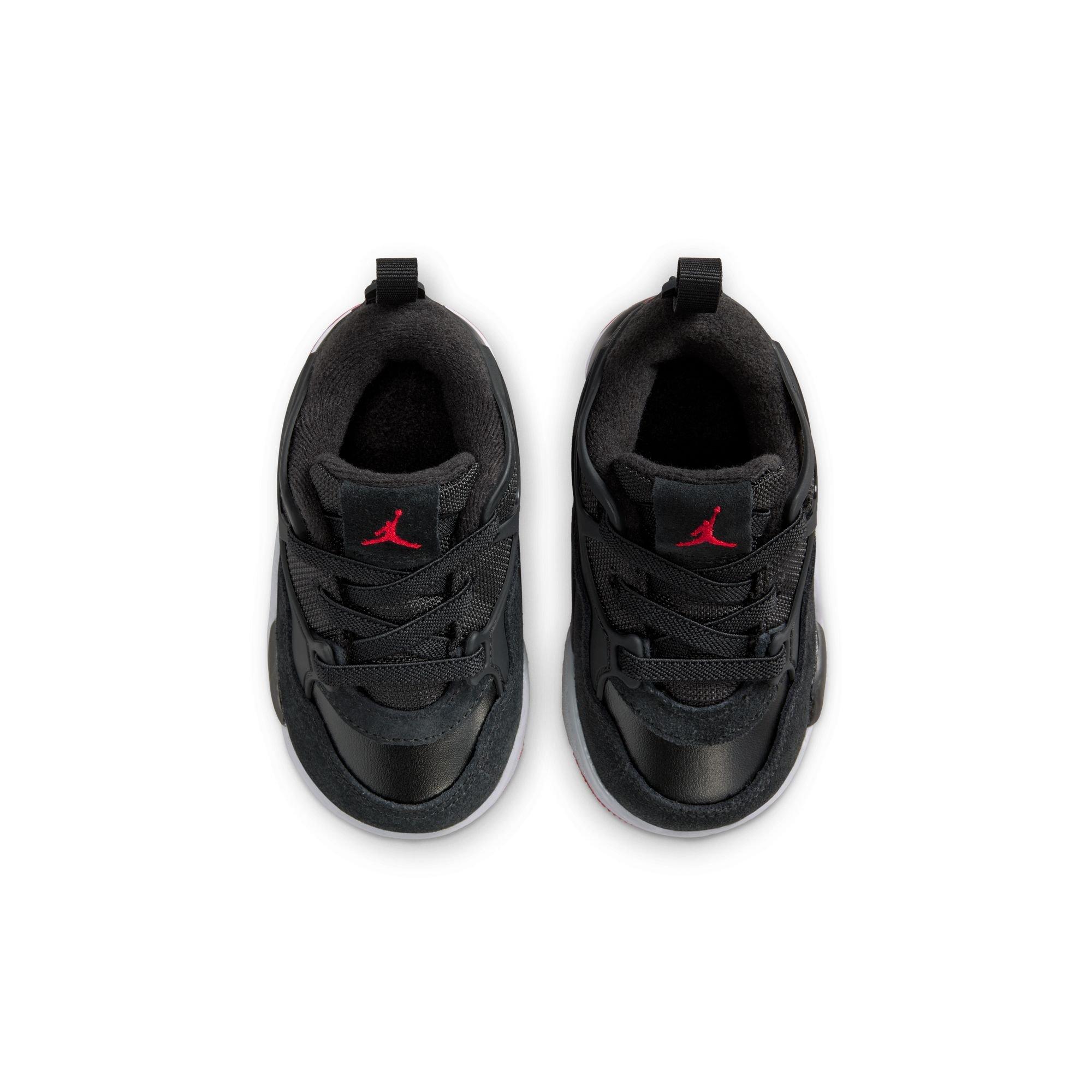 Jordan 4 RM Toddler Boys' "Black/Varsity Red/Wolf Grey/White" Shoe​