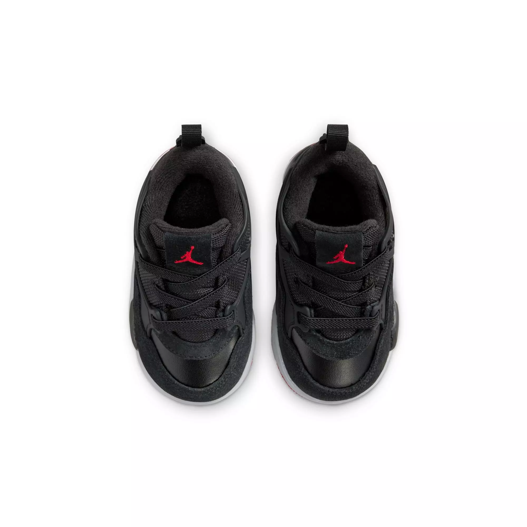 Jordan 4 RM "Black/Varsity Red/Wolf Grey/White" Toddler Boys' Shoe - BLACK/RED