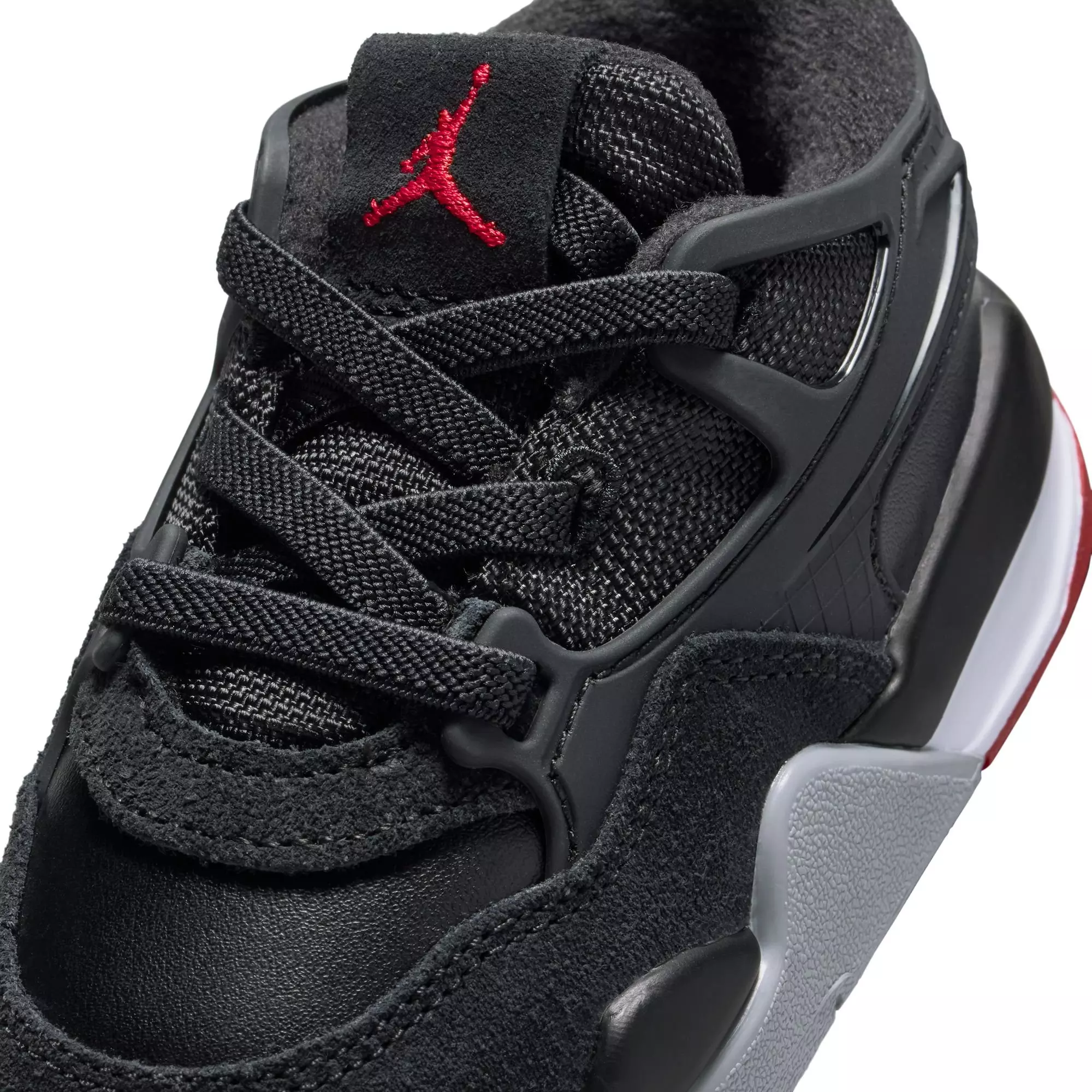 Jordan 4 RM "Black/Varsity Red/Wolf Grey/White" Toddler Boys' Shoe - BLACK/RED