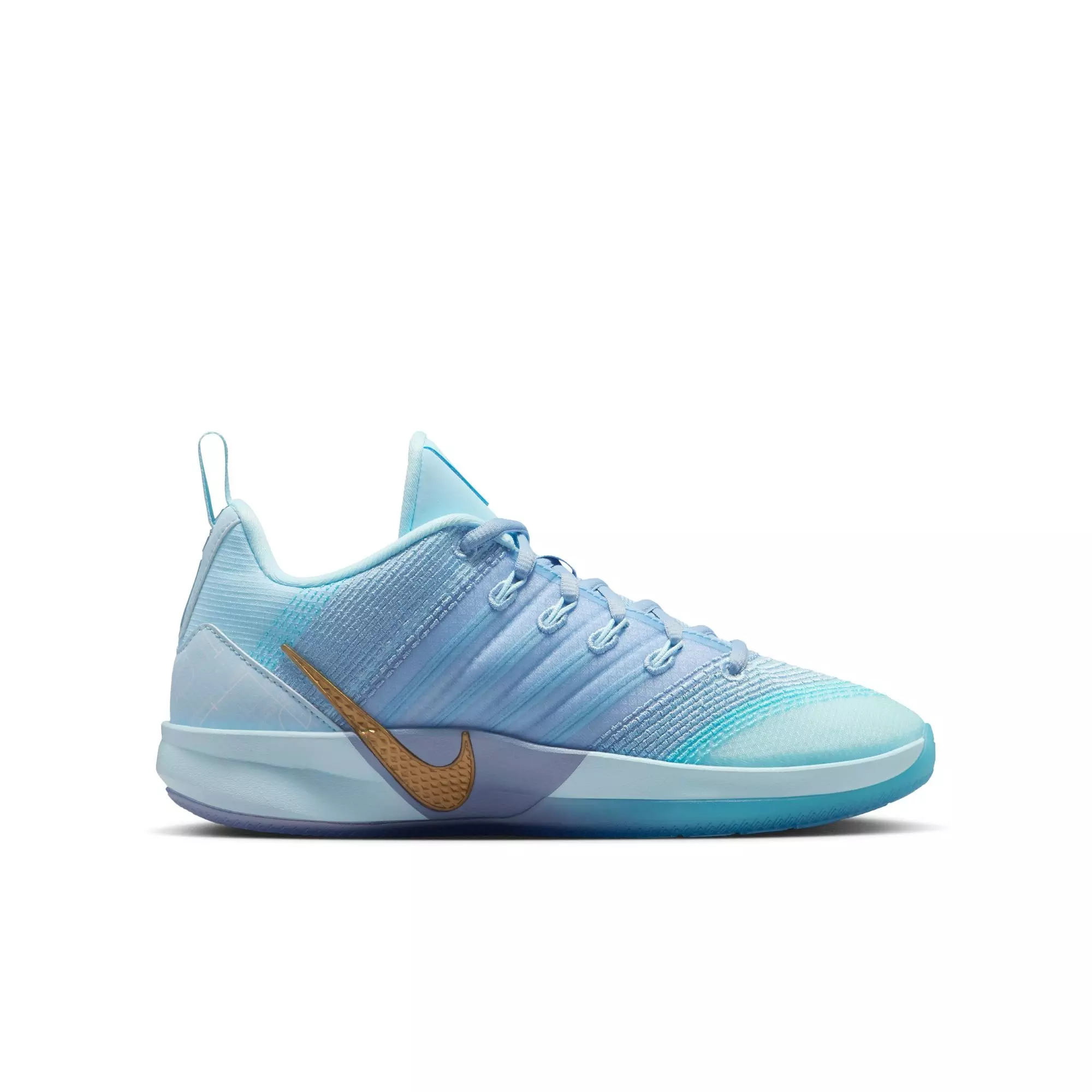 Nike Sabrina 3 "Blueprint" Grade School Kids' Basketball Shoe - GLACIER BLUE/METALLIC GOLD