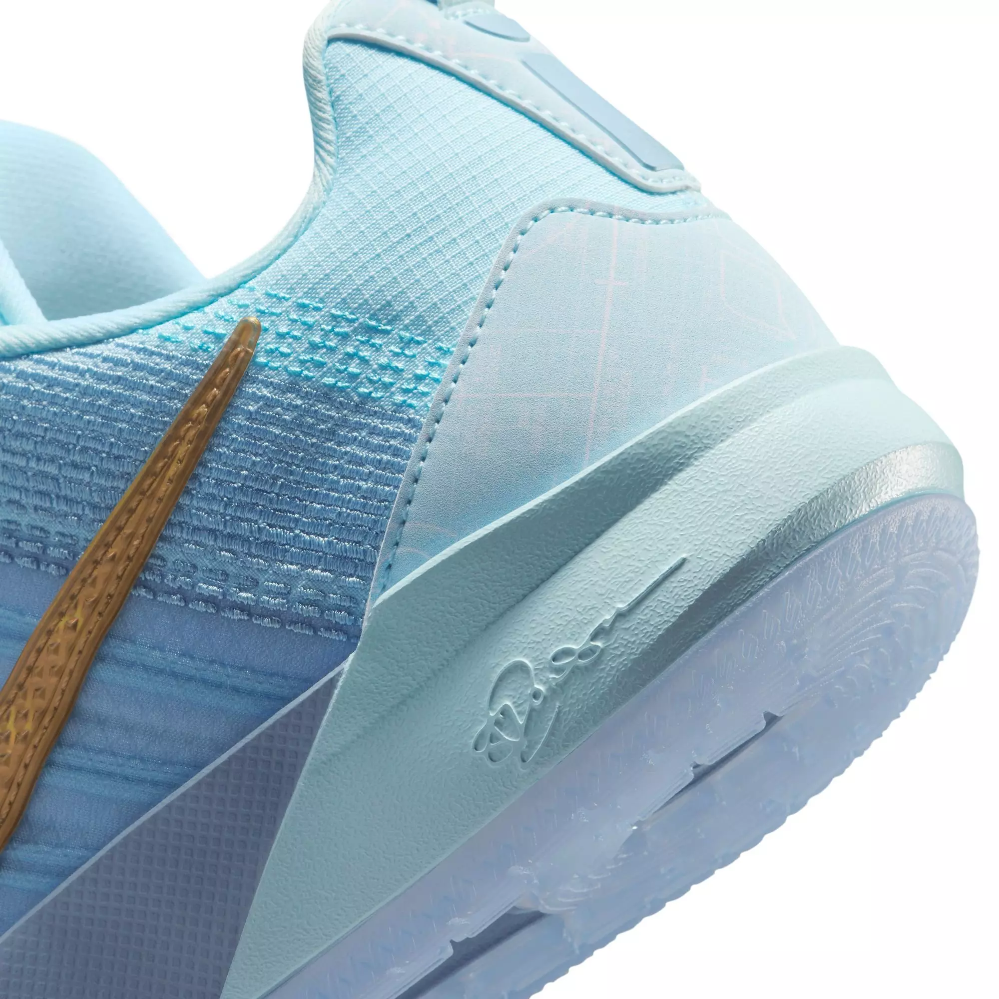 Nike Sabrina 3 "Blueprint" Grade School Kids' Basketball Shoe - GLACIER BLUE/METALLIC GOLD