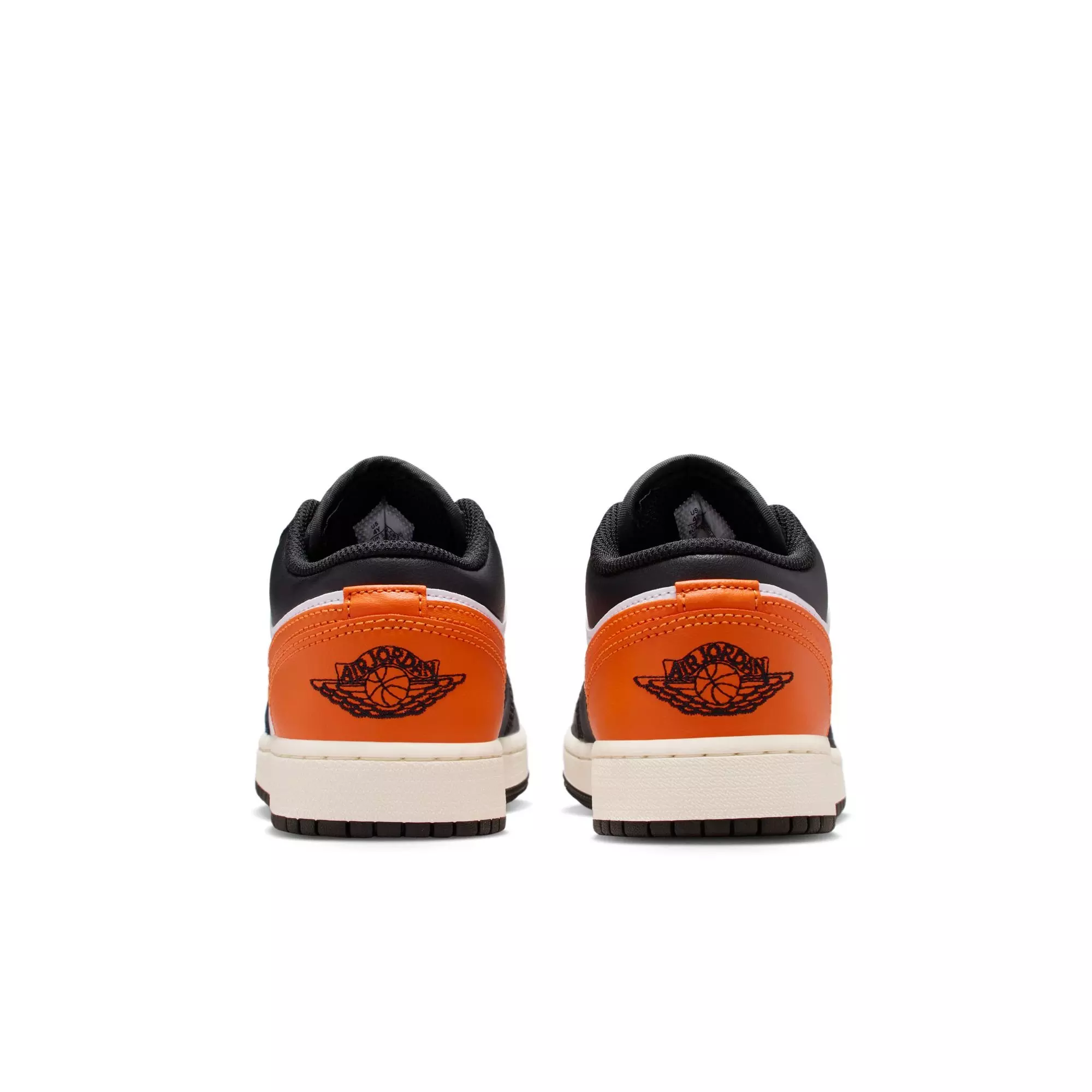 Jordan 1 Low "Black/Starfish/White" Grade School Boys' Shoe - ORANGE/BLACK