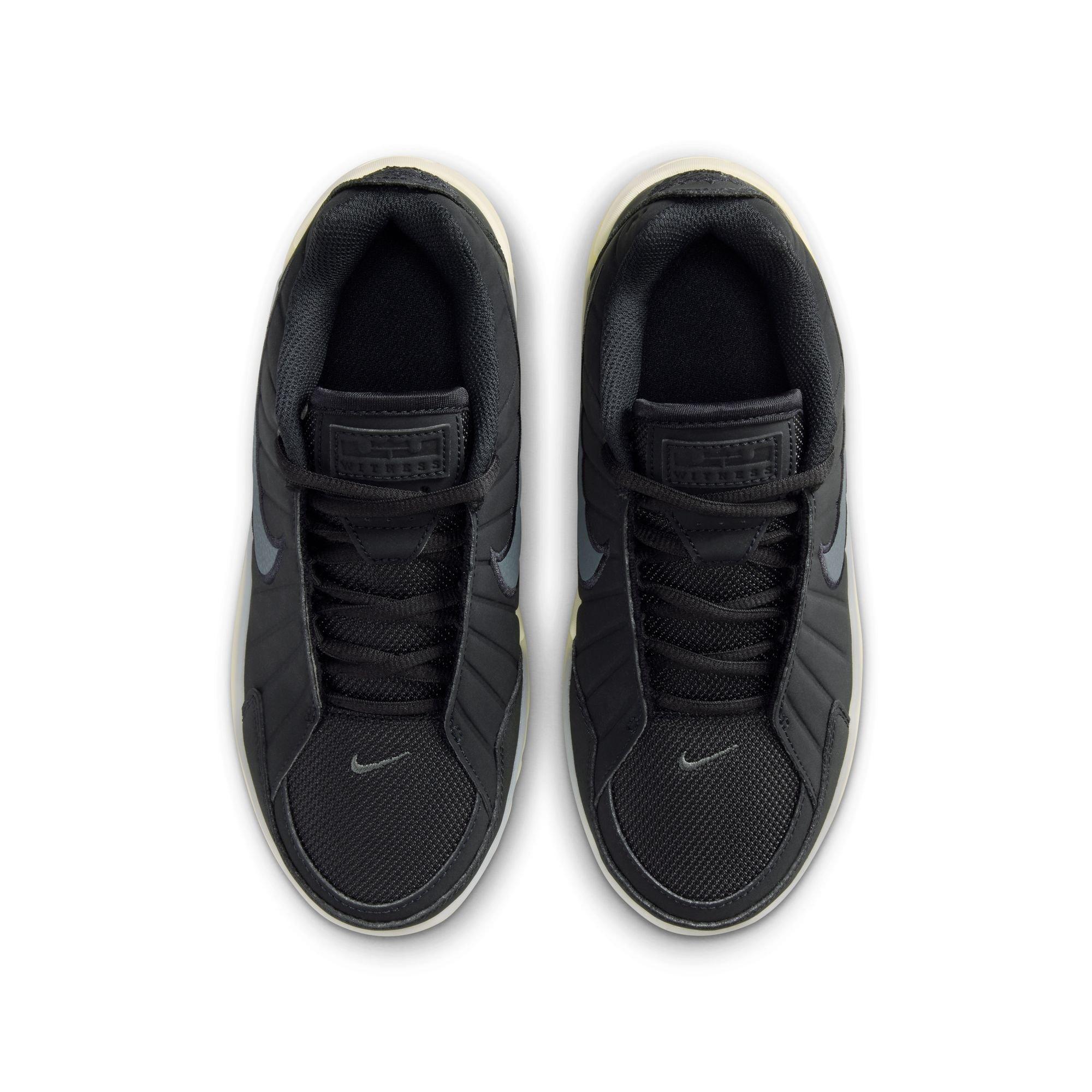 Nike LeBron Witness 9 "Black/Iron Grey/Coconut Milk" Grade School Boys' Basketball Shoe