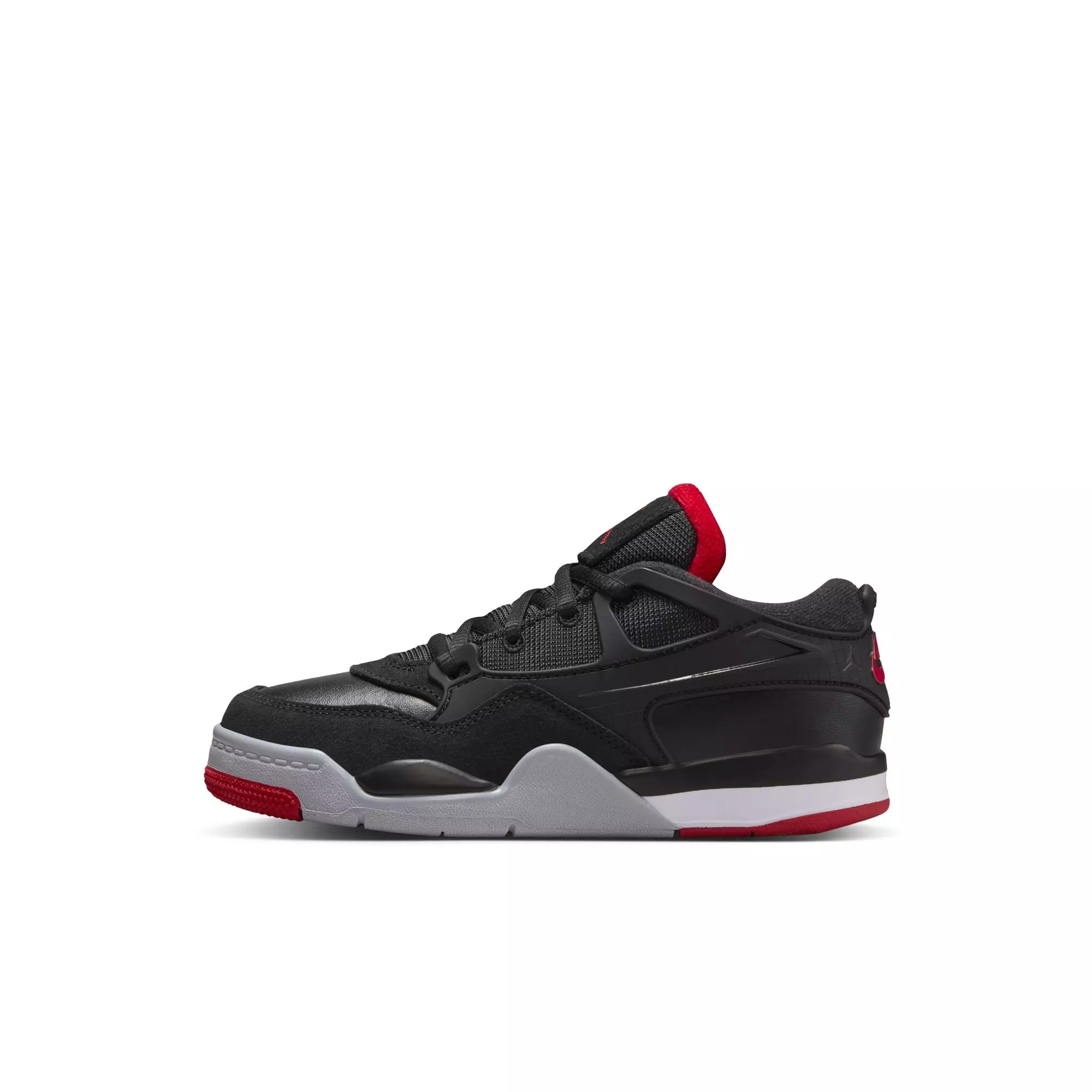 Jordan 4 RM "Black/Varsity Red/Wolf Grey/White" Preschool Boys' Shoe - BLACK/RED